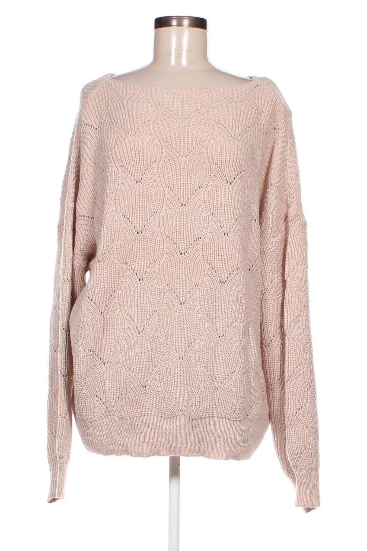 Дамски пуловер SHEIN, Размер 3XL, Цвят Кафяв, Цена 29,00 лв.