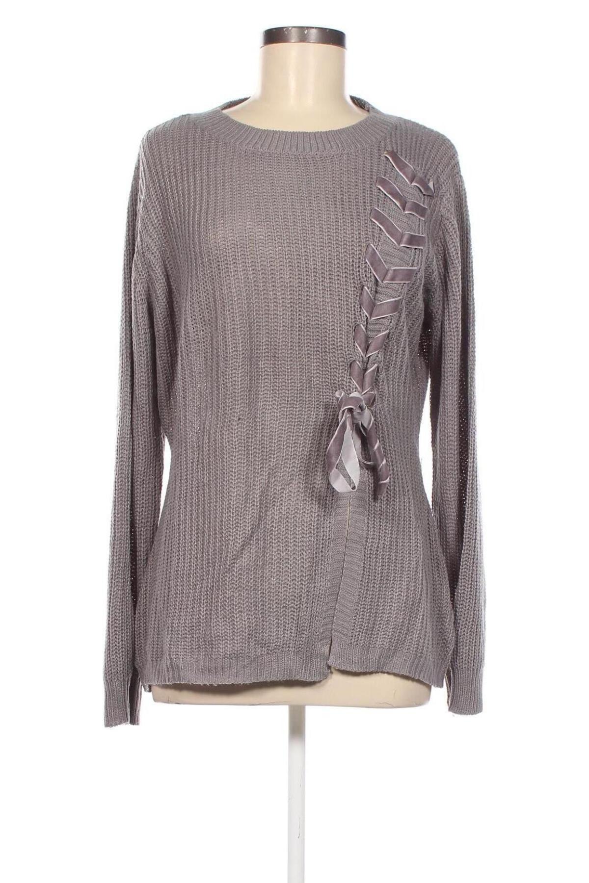 Γυναικείο πουλόβερ SHEIN, Μέγεθος L, Χρώμα Γκρί, Τιμή 5,92 €