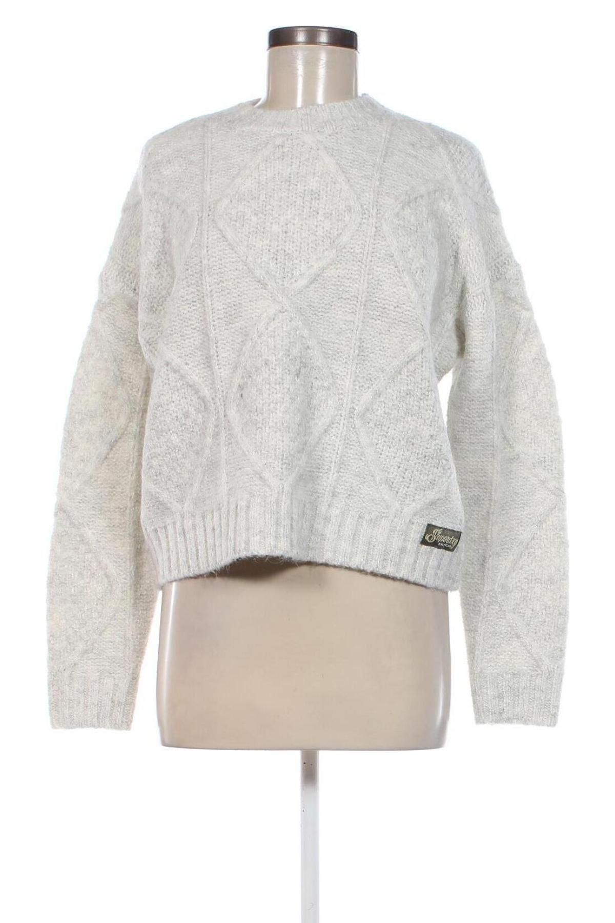 Damenpullover Superdry, Größe S, Farbe Grau, Preis 30,05 €