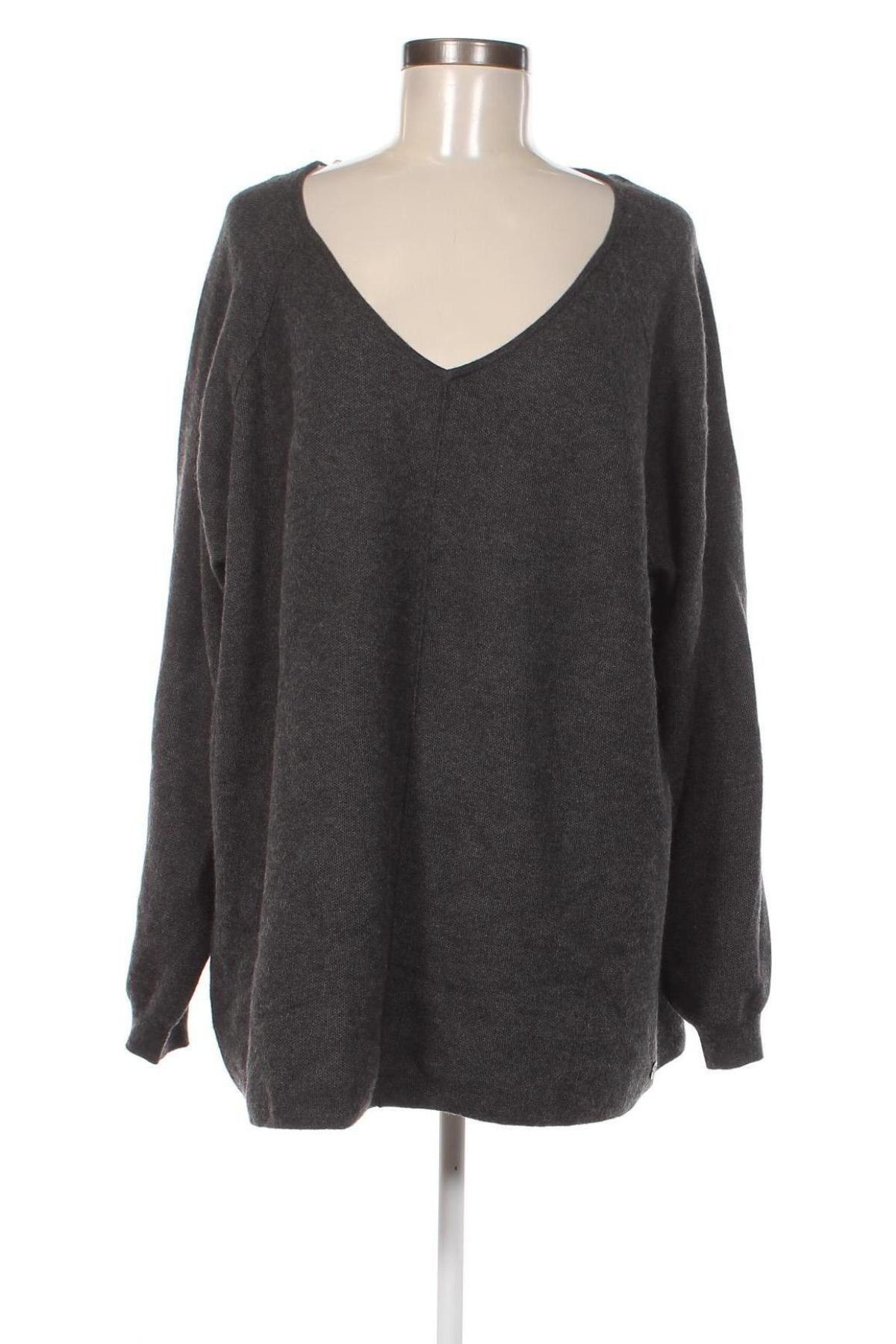 Γυναικείο πουλόβερ Tom Tailor, Μέγεθος XXL, Χρώμα Γκρί, Τιμή 10,69 €