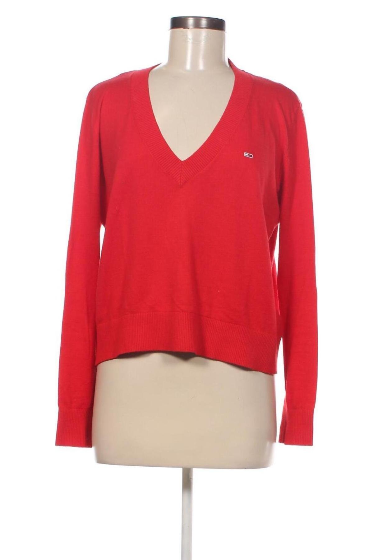 Damenpullover Tommy Jeans, Größe M, Farbe Rot, Preis € 49,42