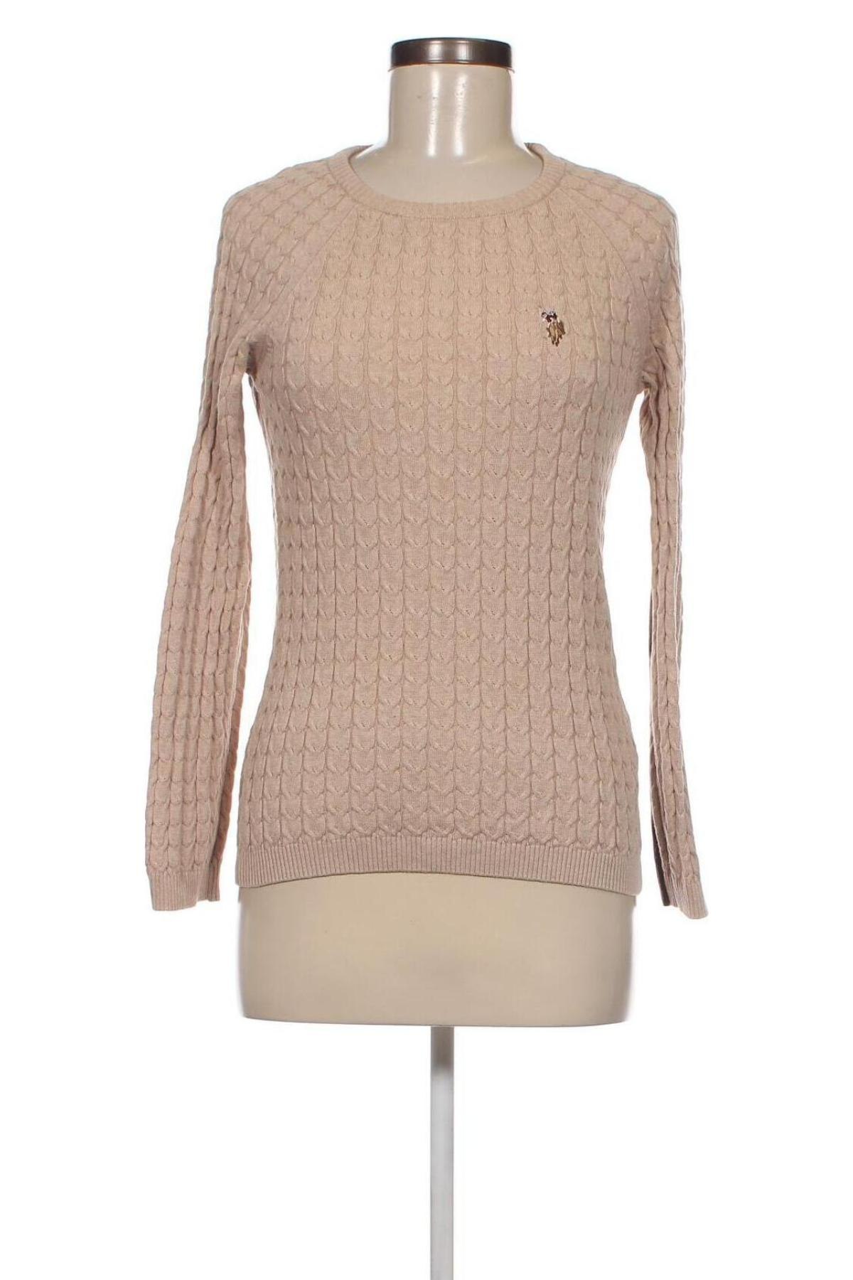 Damenpullover U.S. Polo Assn., Größe S, Farbe Beige, Preis 22,18 €