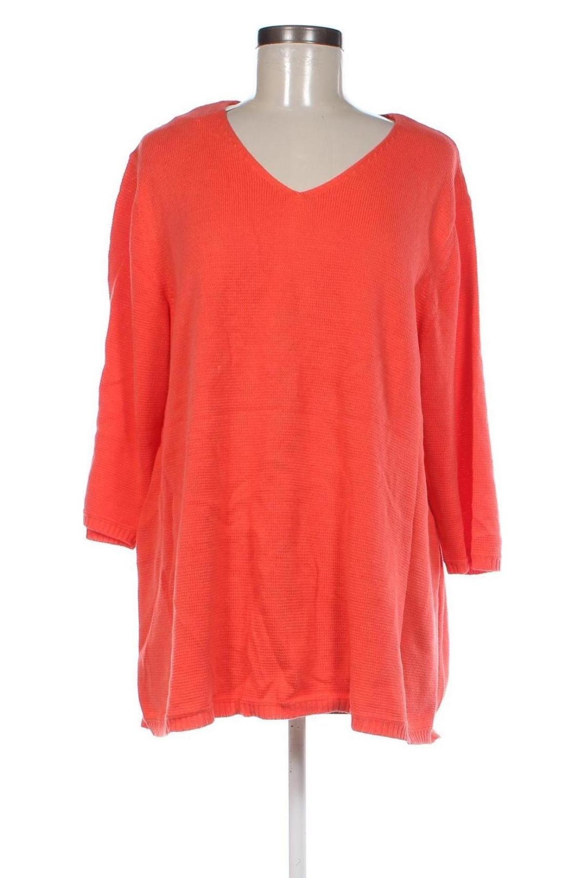 Γυναικείο πουλόβερ Ulla Popken, Μέγεθος XXL, Χρώμα Πορτοκαλί, Τιμή 11,92 €