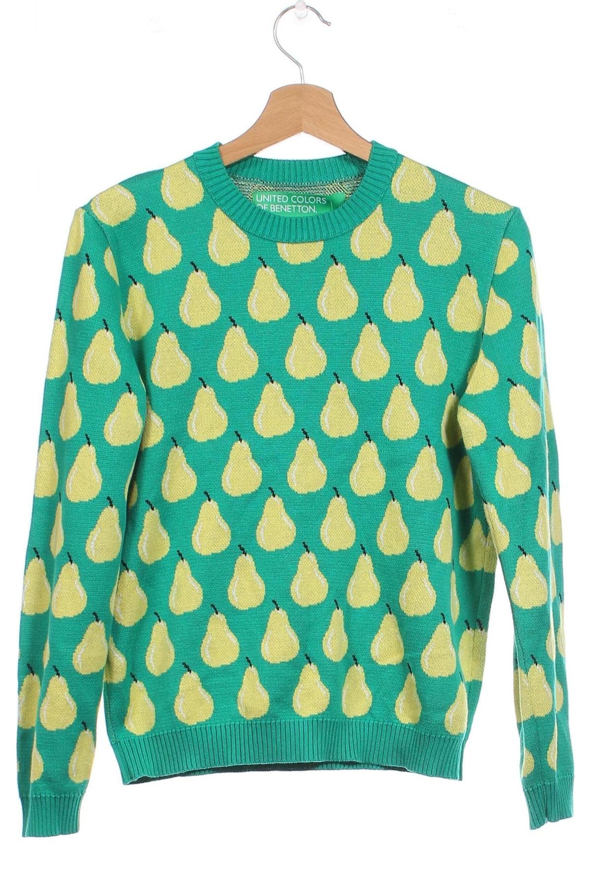 Дамски пуловер United Colors Of Benetton, Размер XS, Цвят Зелен, Цена 89,24 лв.