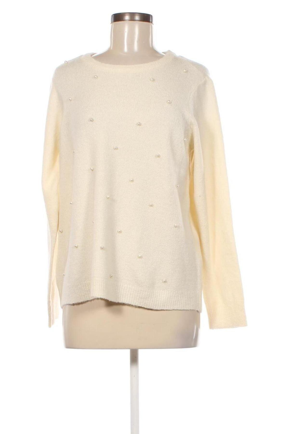 Γυναικείο πουλόβερ VILA, Μέγεθος XL, Χρώμα Εκρού, Τιμή 17,26 €