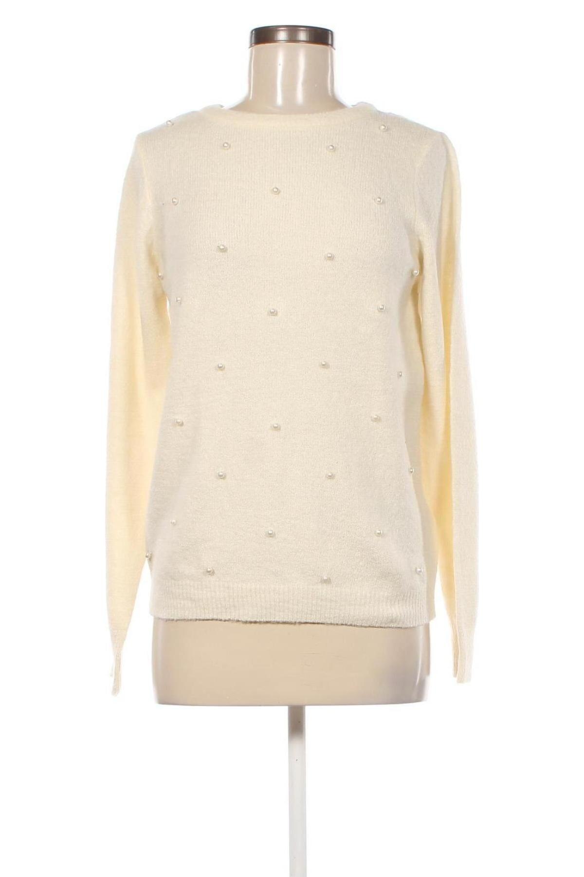 Γυναικείο πουλόβερ VILA, Μέγεθος M, Χρώμα Εκρού, Τιμή 16,30 €