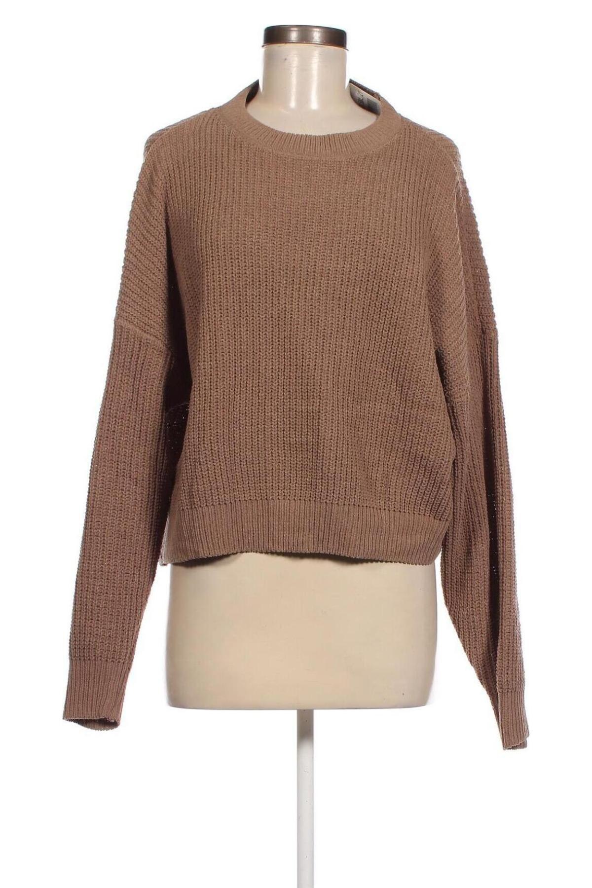 Дамски пуловер Vero Moda, Размер L, Цвят Кафяв, Цена 24,38 лв.