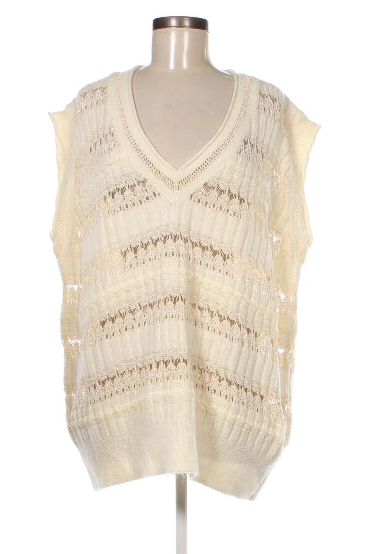 Pulover de femei Zara, Mărime M, Culoare Ecru, Preț 35,53 Lei