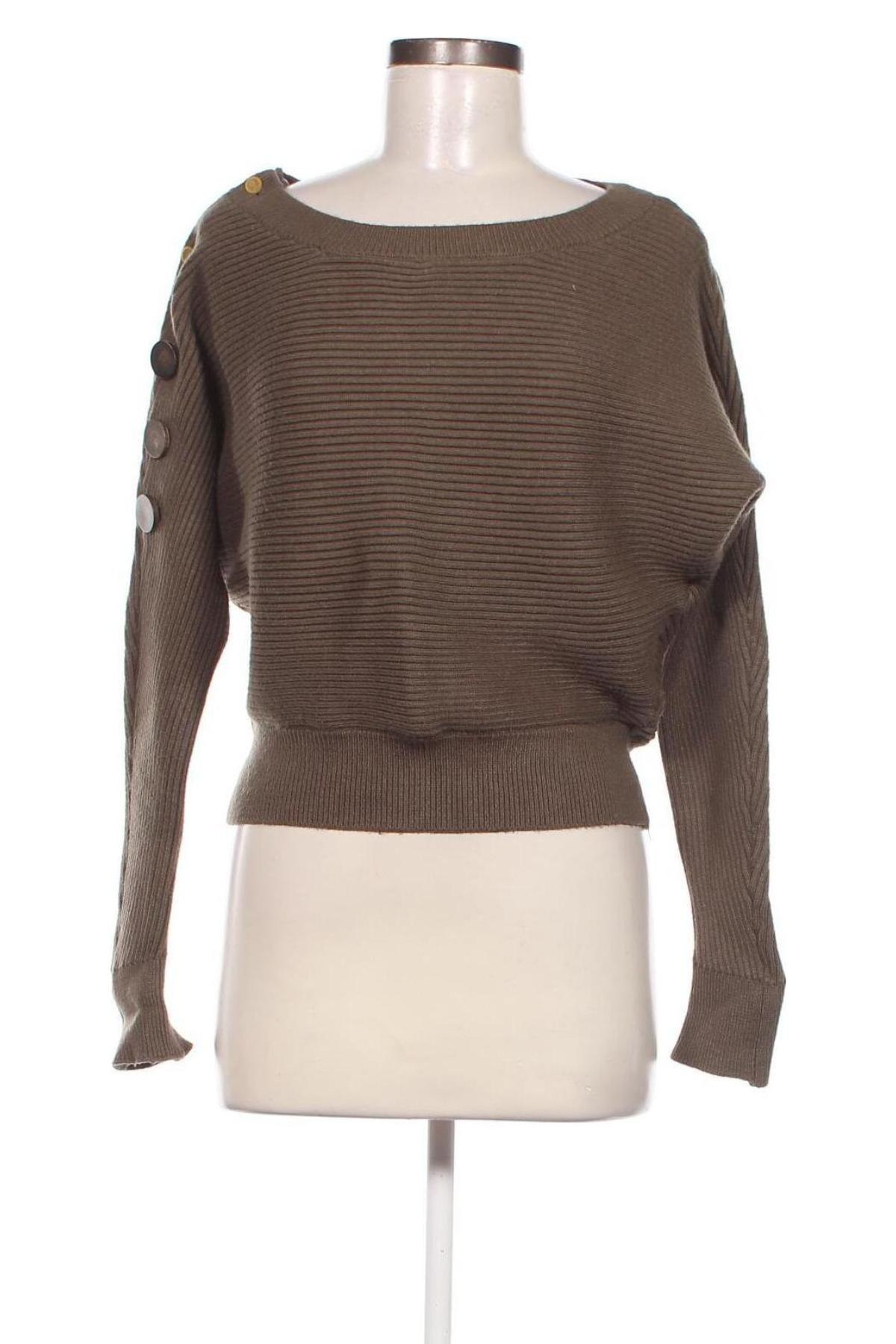 Дамски пуловер Zara, Размер M, Цвят Зелен, Цена 38,63 лв.