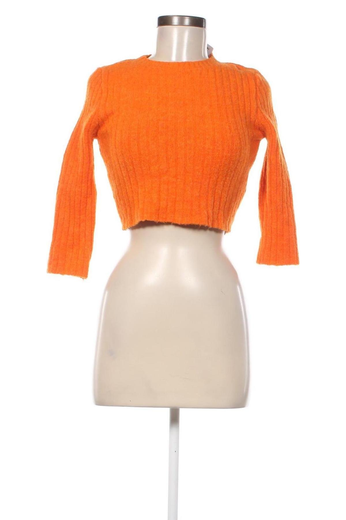 Γυναικείο πουλόβερ Zara, Μέγεθος S, Χρώμα Πορτοκαλί, Τιμή 7,18 €