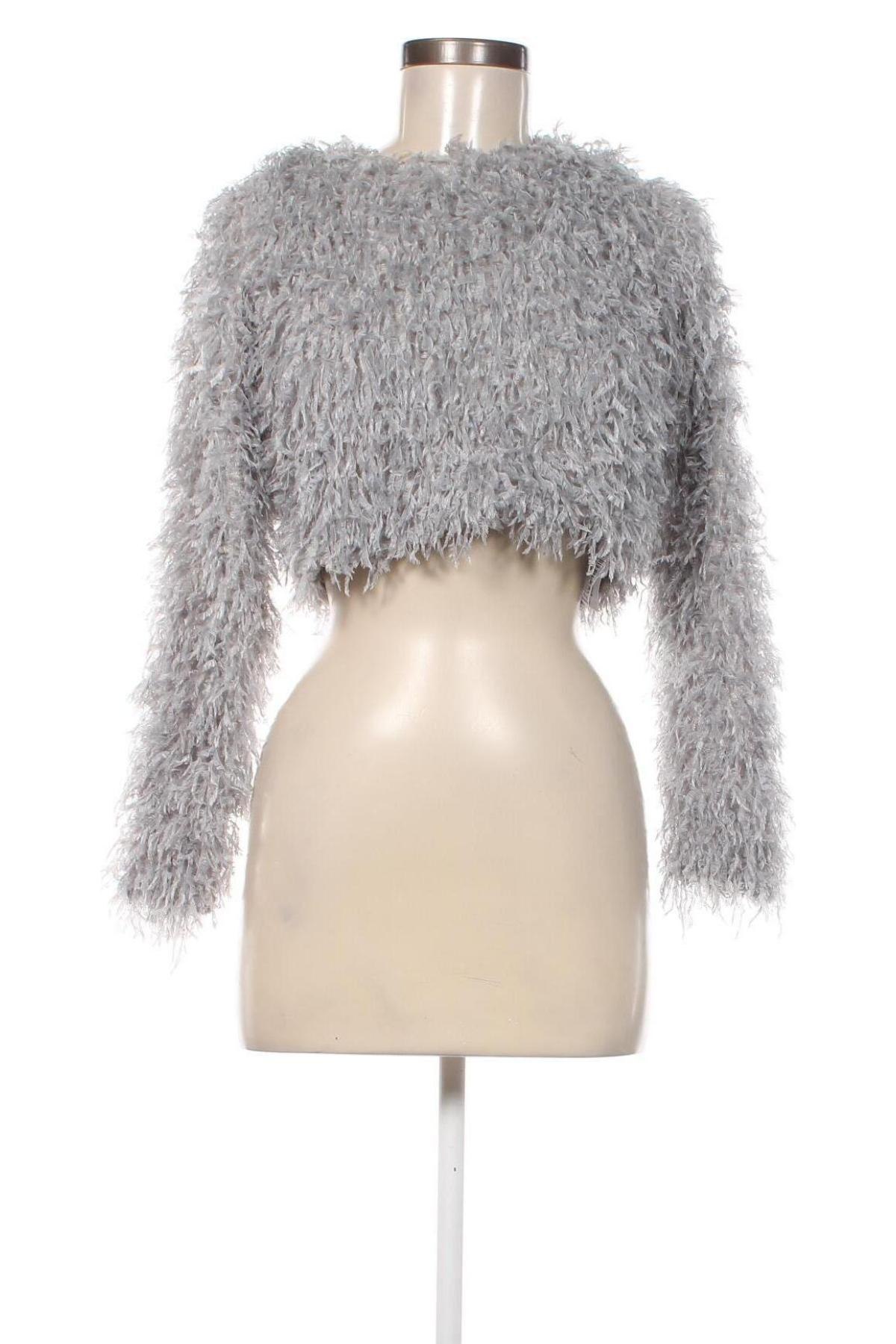 Дамски пуловер Zara, Размер S, Цвят Сив, Цена 10,80 лв.