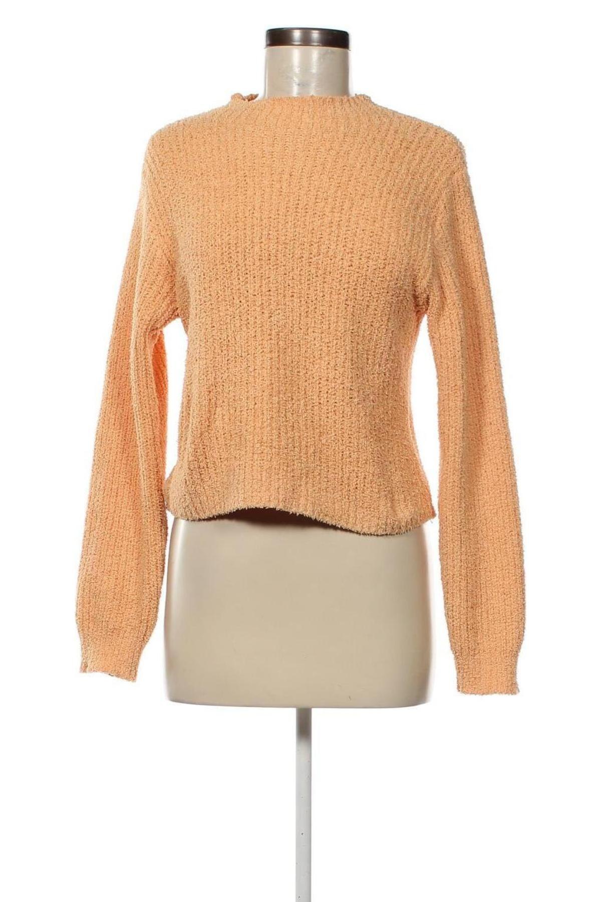 Дамски пуловер Zara, Размер L, Цвят Оранжев, Цена 11,61 лв.