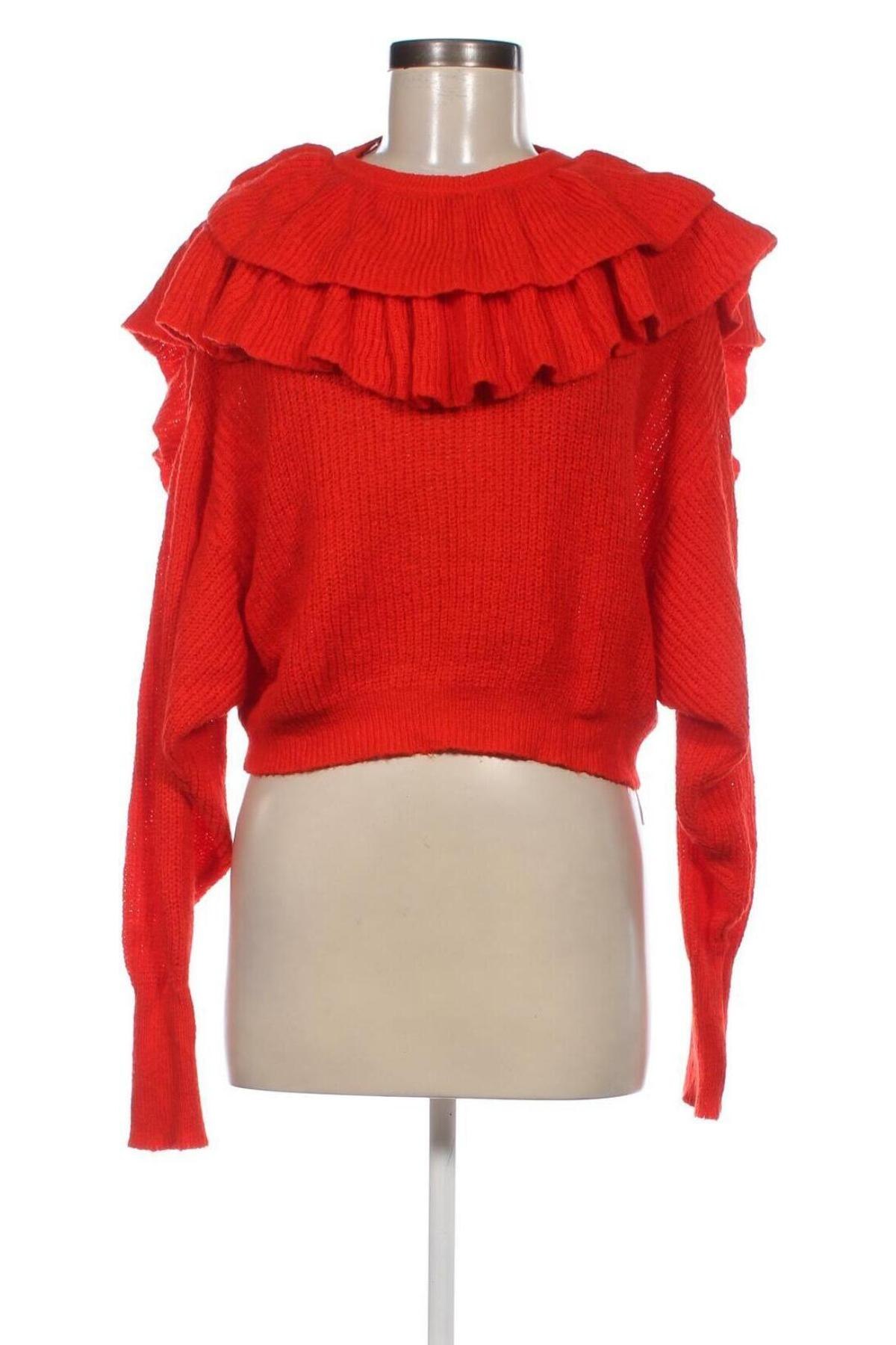 Damenpullover Zara, Größe M, Farbe Rot, Preis 7,52 €