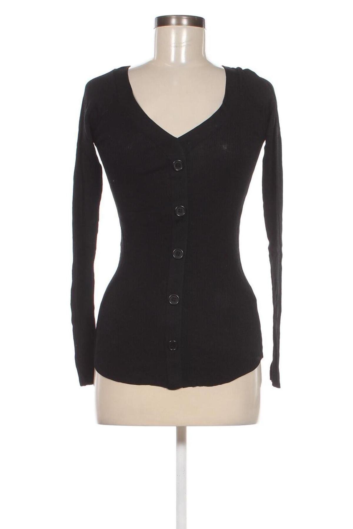 Дамски пуловер Zara Knitwear, Размер S, Цвят Черен, Цена 12,42 лв.