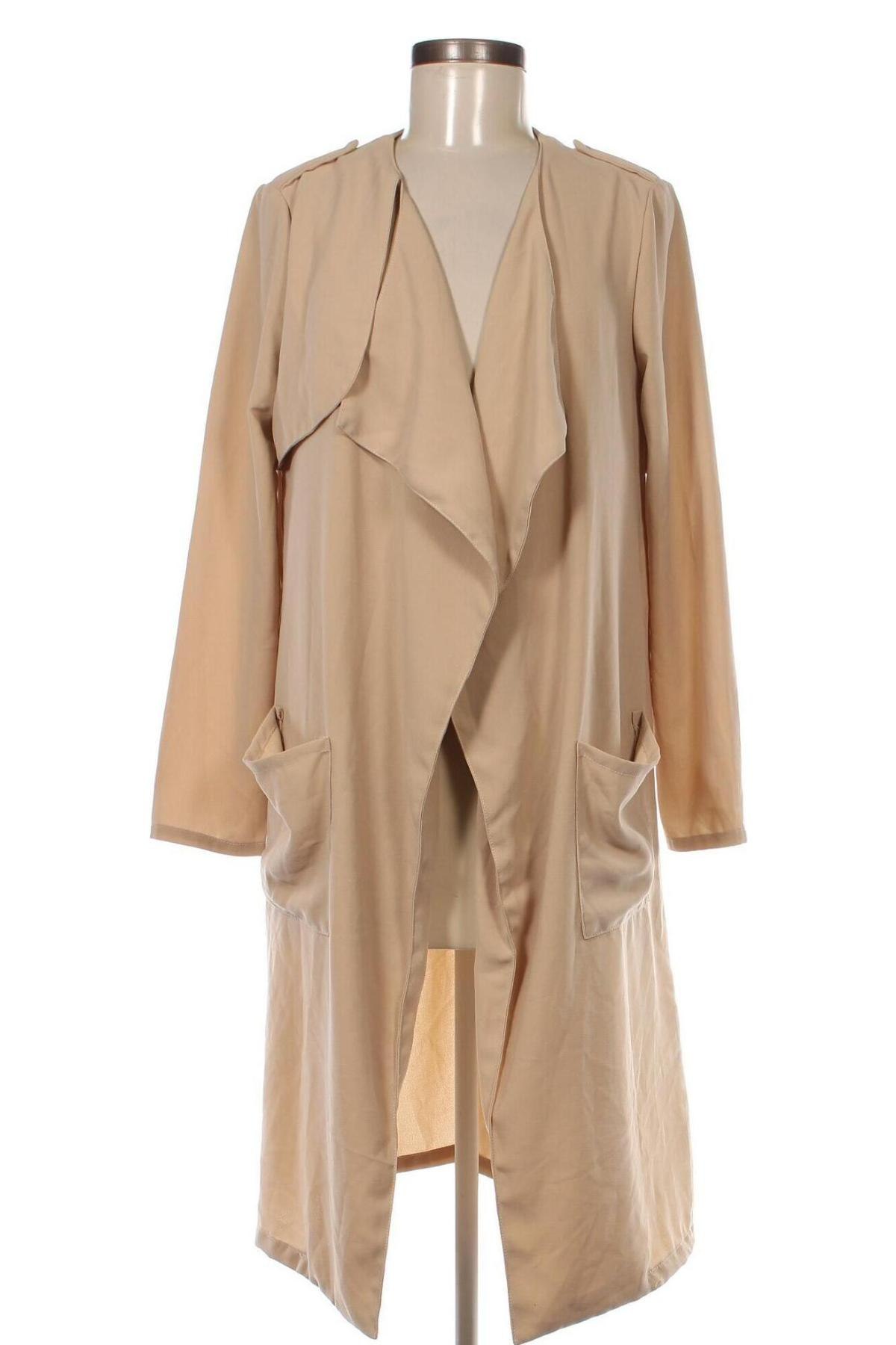 Damen Trenchcoat, Größe L, Farbe Beige, Preis 6,49 €