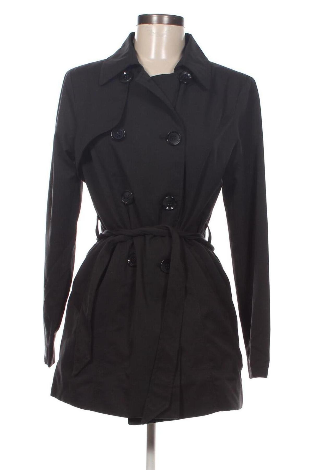 Trench de femei ONLY, Mărime S, Culoare Negru, Preț 67,50 Lei