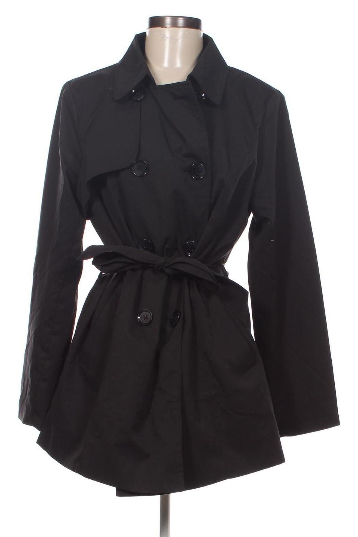 Trench de femei ONLY, Mărime L, Culoare Negru, Preț 67,50 Lei