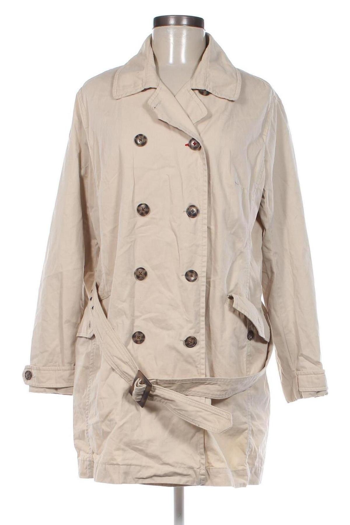 Damen Trenchcoat Peckott, Größe L, Farbe Beige, Preis 21,49 €