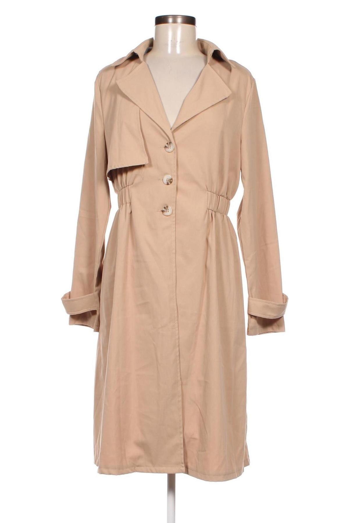 Damen Trenchcoat SHEIN, Größe M, Farbe Beige, Preis 17,44 €
