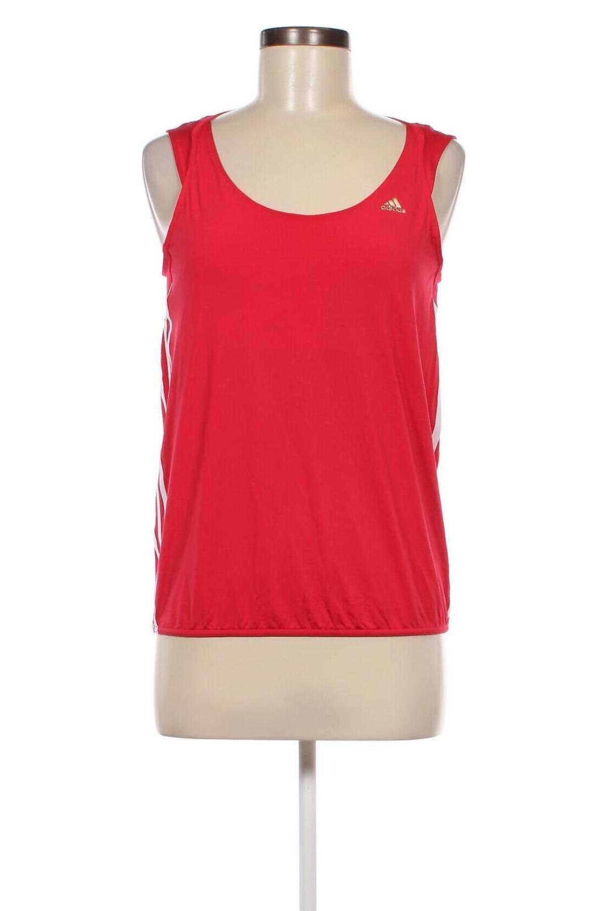 Damen Sporttop Adidas, Größe M, Farbe Rot, Preis 17,39 €