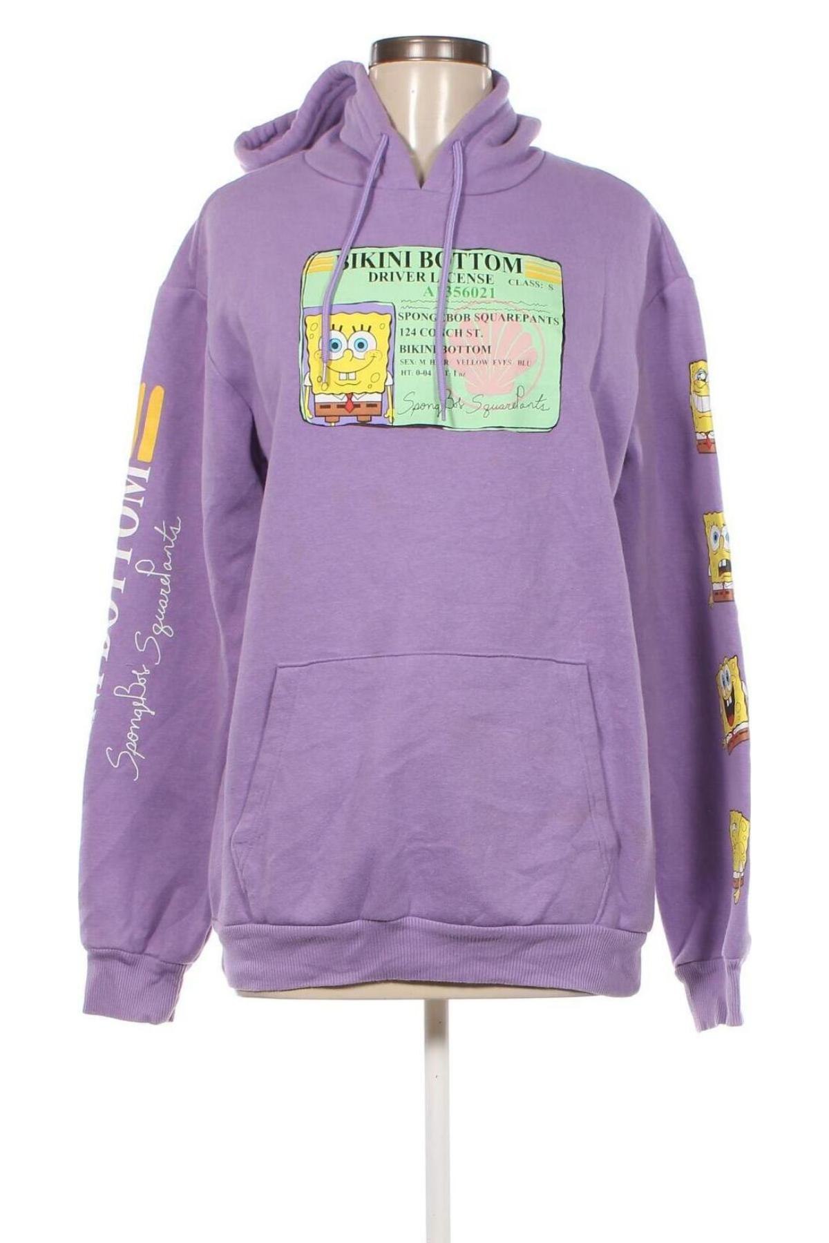 Damen Sweatshirt Nickelodeon, Größe M, Farbe Lila, Preis 5,05 €