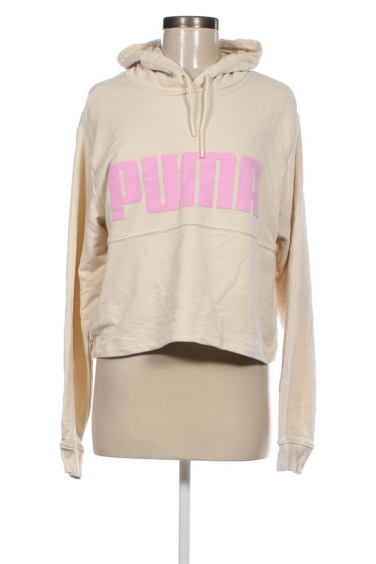 Damen Sweatshirt PUMA, Größe L, Farbe Ecru, Preis 25,05 €