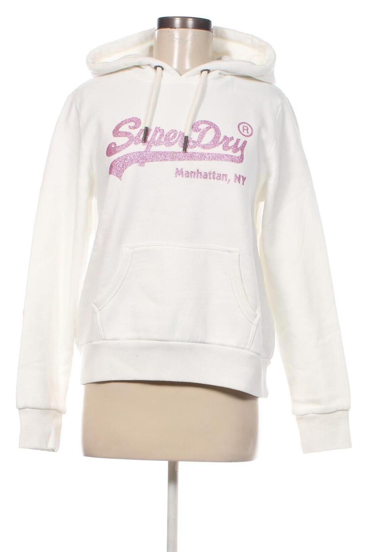 Damen Sweatshirt Superdry, Größe M, Farbe Weiß, Preis 27,32 €