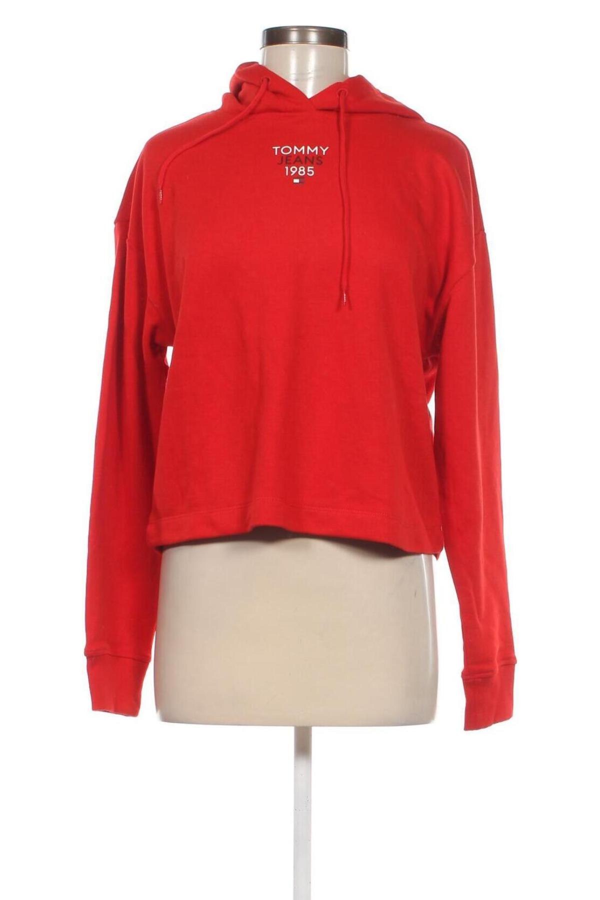 Γυναικείο φούτερ Tommy Jeans, Μέγεθος S, Χρώμα Κόκκινο, Τιμή 36,08 €