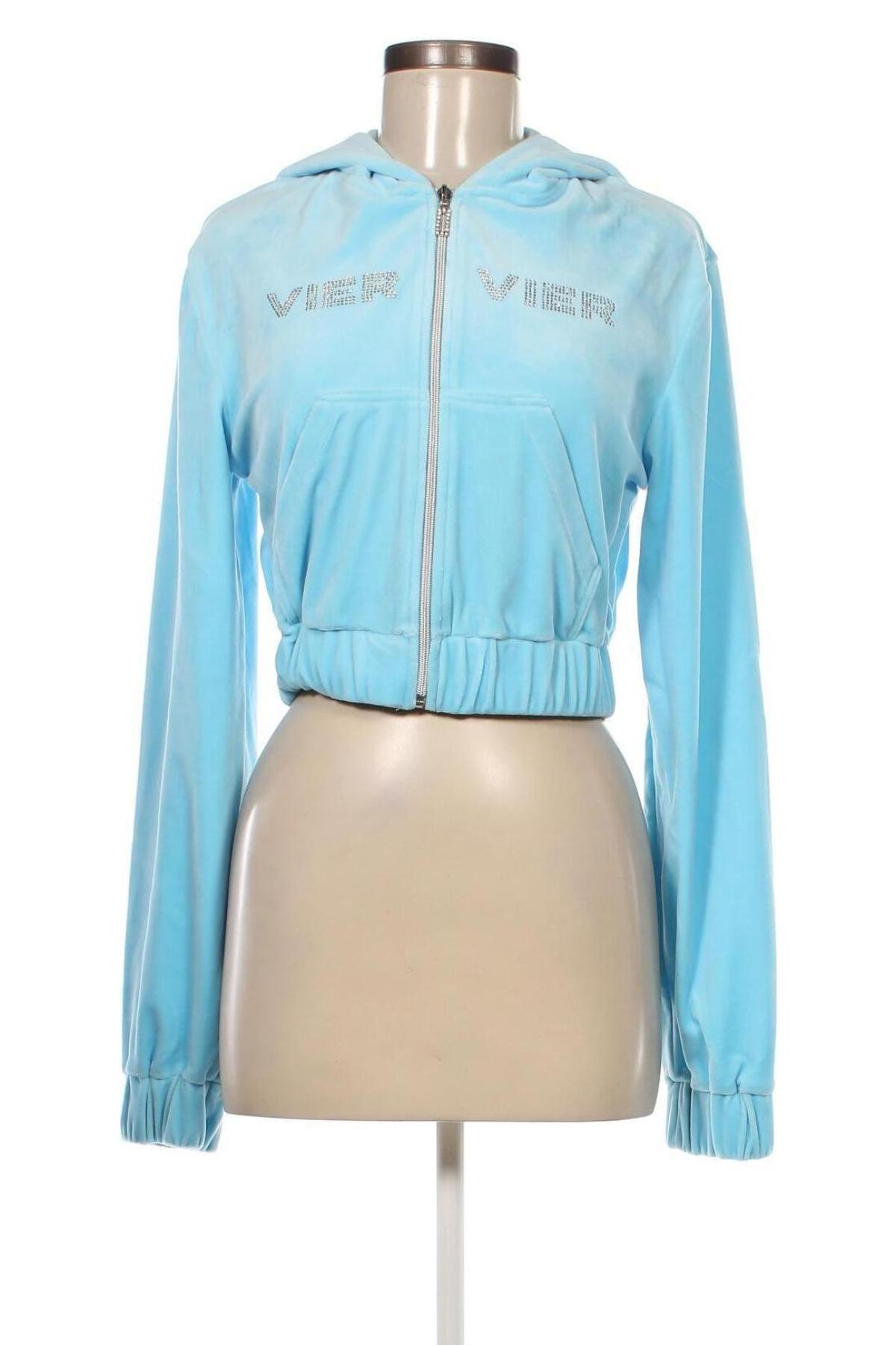 Damen Sweatshirt Viervier Exclusive x About You, Größe S, Farbe Blau, Preis 47,94 €