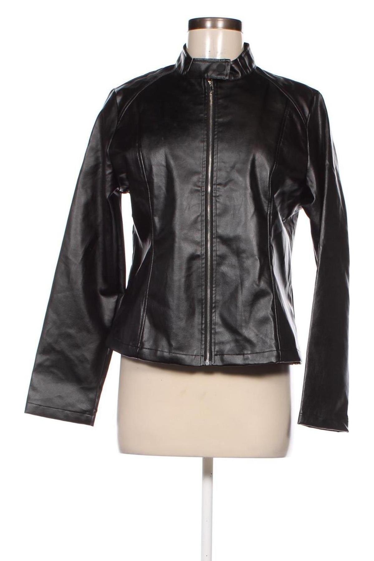 Dámska kožená bunda , Veľkosť L, Farba Čierna, Cena  16,25 €