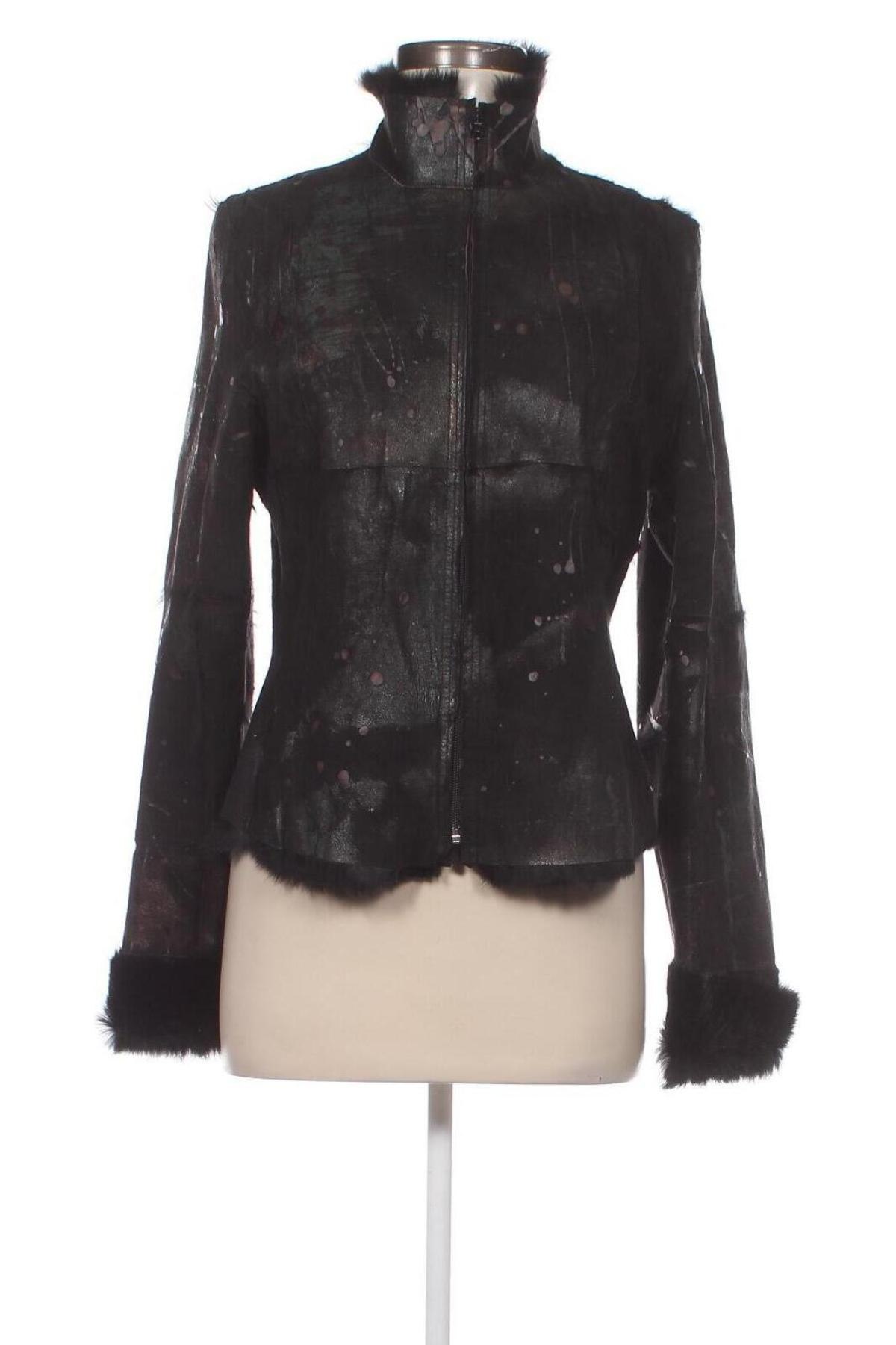 Damen Lederjacke, Größe M, Farbe Schwarz, Preis € 54,73