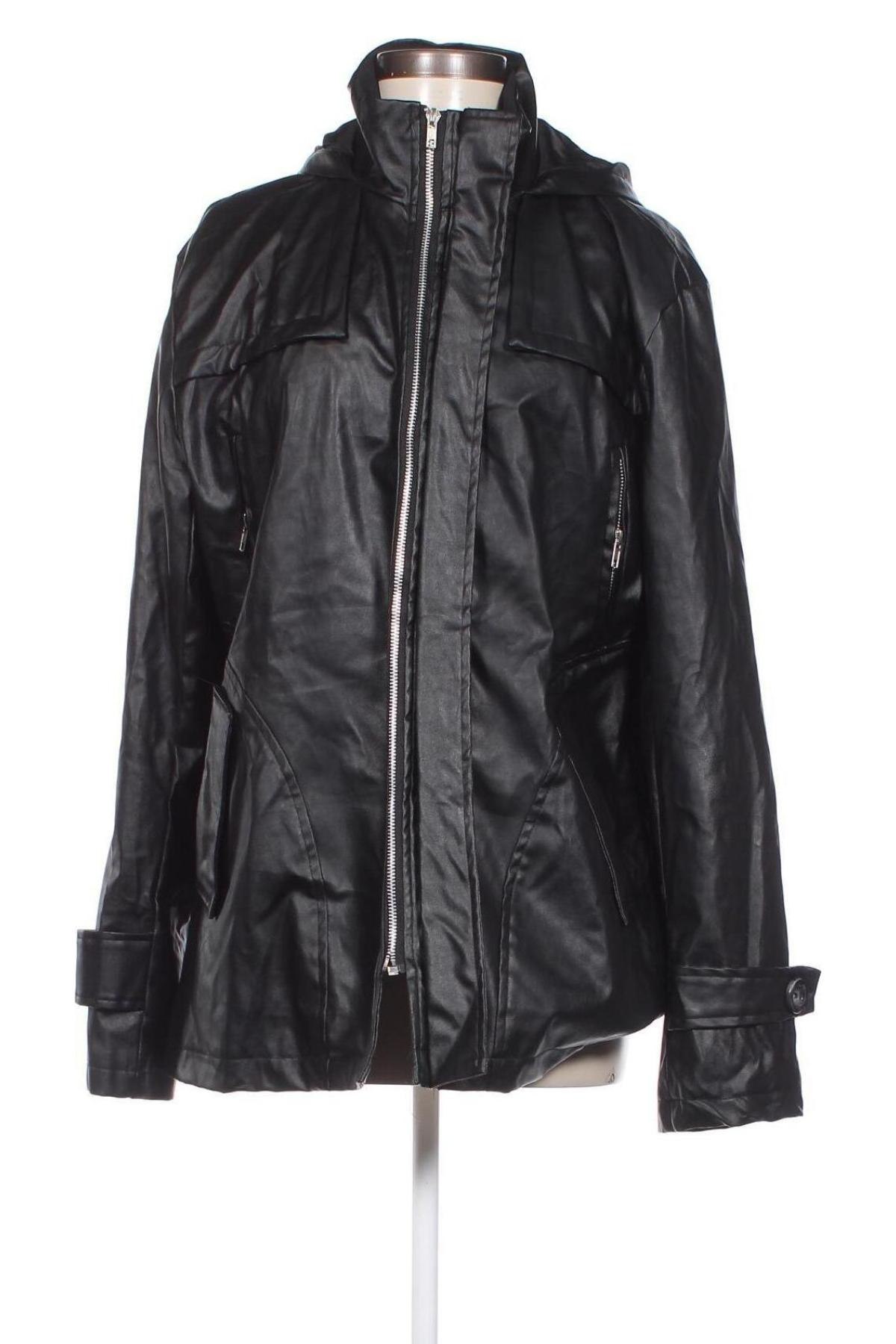 Damen Lederjacke, Größe L, Farbe Schwarz, Preis 17,05 €