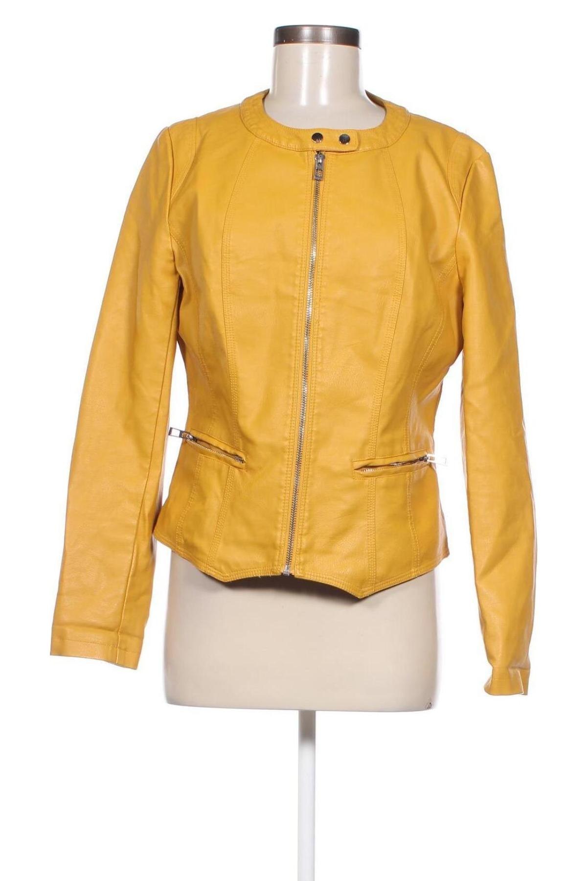 Dámská kožená bunda , Velikost M, Barva Oranžová, Cena  508,00 Kč
