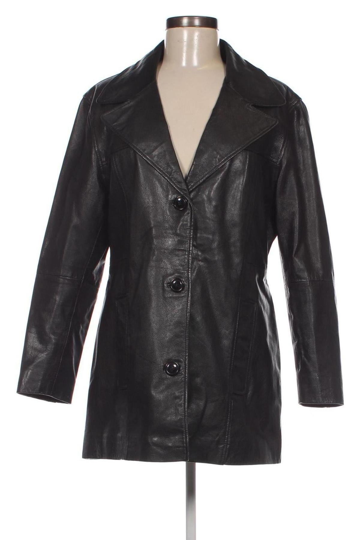 Damen Lederjacke, Größe L, Farbe Schwarz, Preis € 41,25