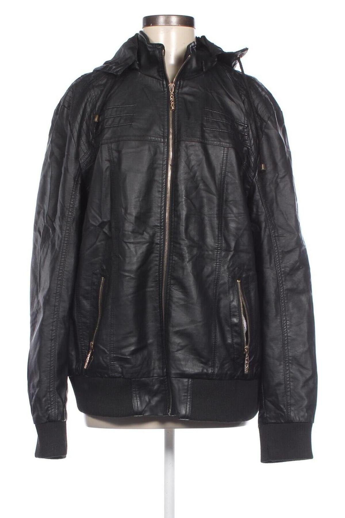 Dámská kožená bunda  Bangjuji, Velikost 5XL, Barva Černá, Cena  589,00 Kč