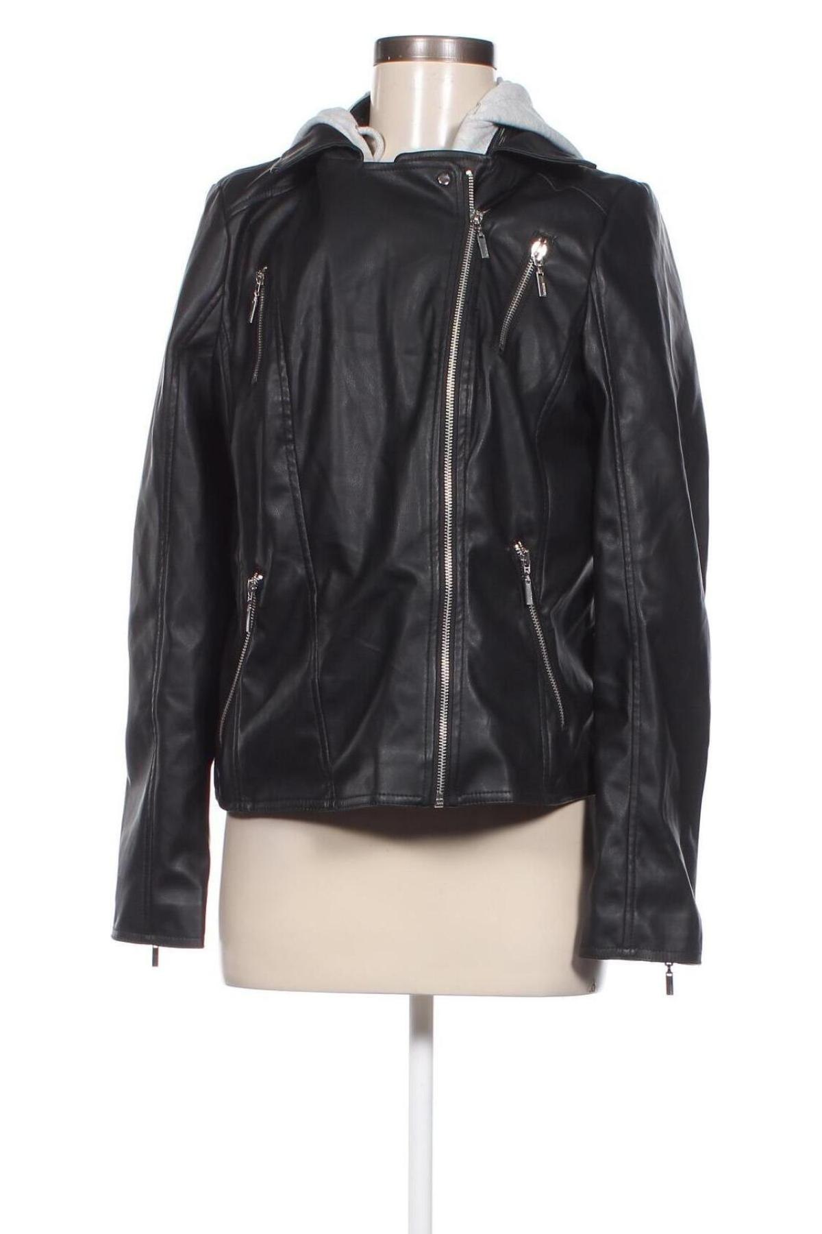 Dámská kožená bunda  C&A, Velikost L, Barva Černá, Cena  630,00 Kč