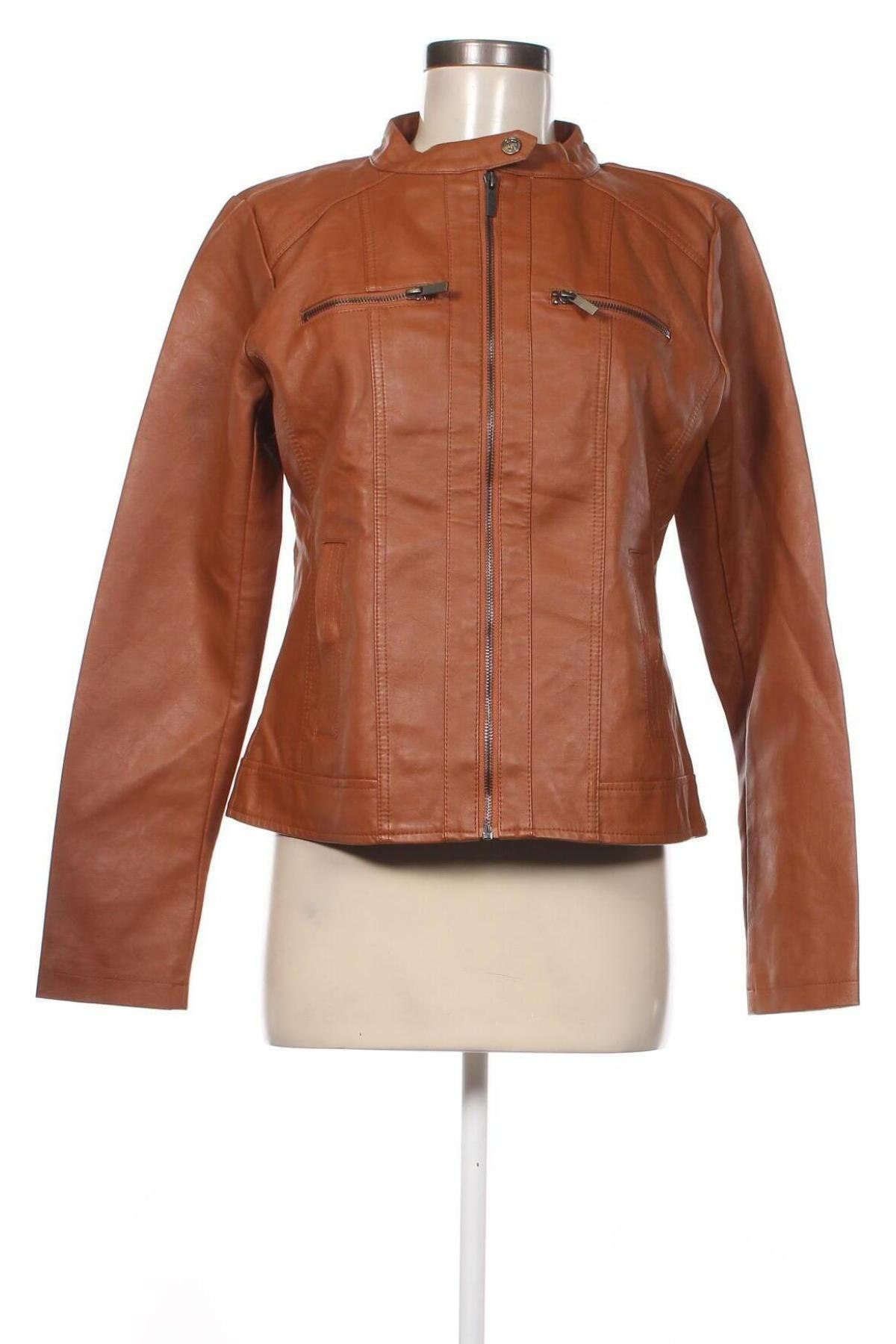 Damen Lederjacke Gina, Größe M, Farbe Braun, Preis € 20,46