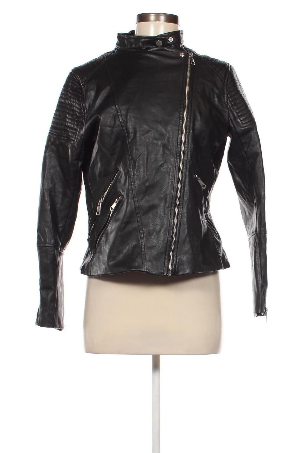Damen Lederjacke H&M, Größe XL, Farbe Schwarz, Preis 13,64 €