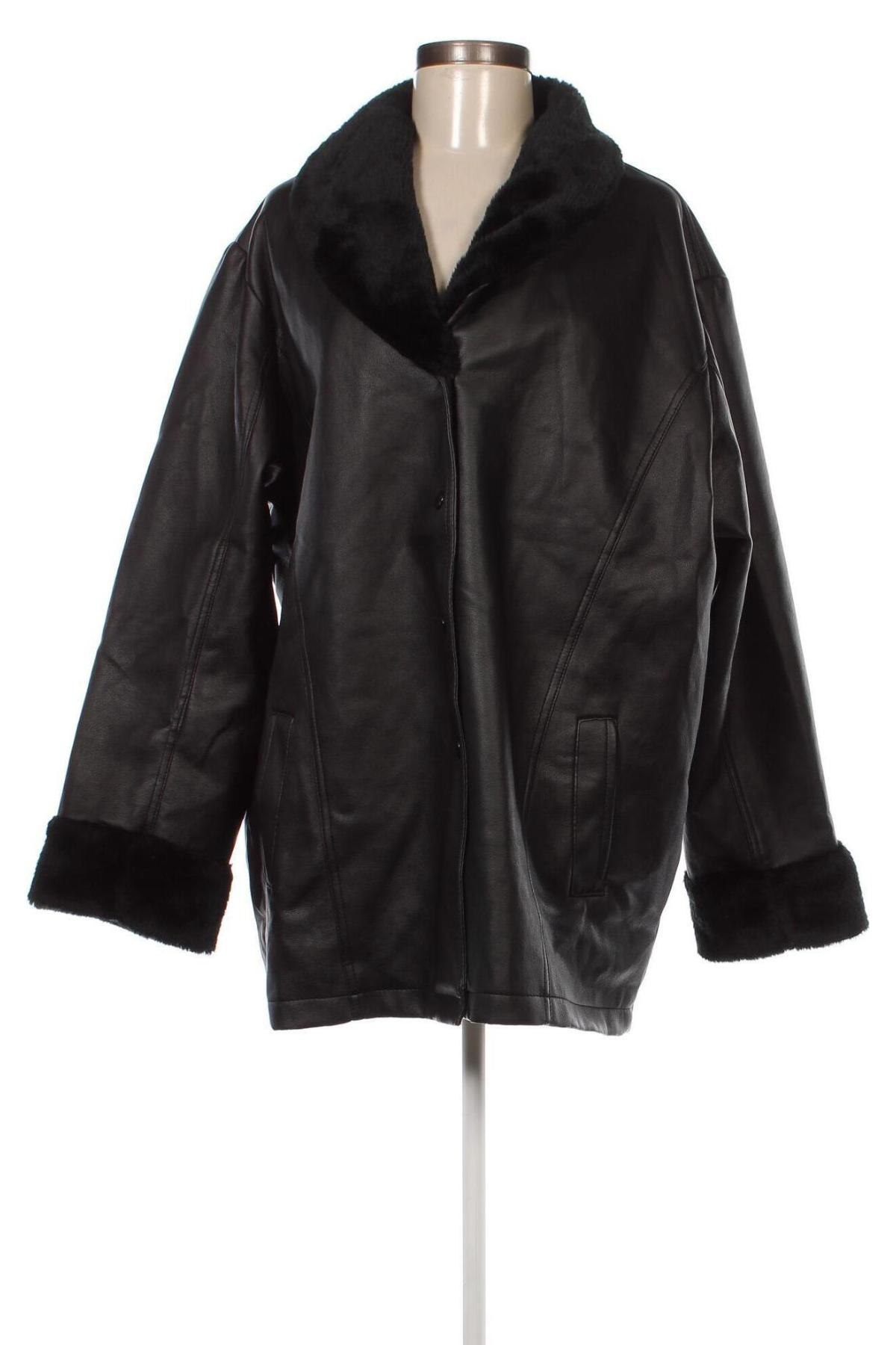 Γυναικείο δερμάτινο μπουφάν Neuville, Μέγεθος XL, Χρώμα Μαύρο, Τιμή 13,36 €