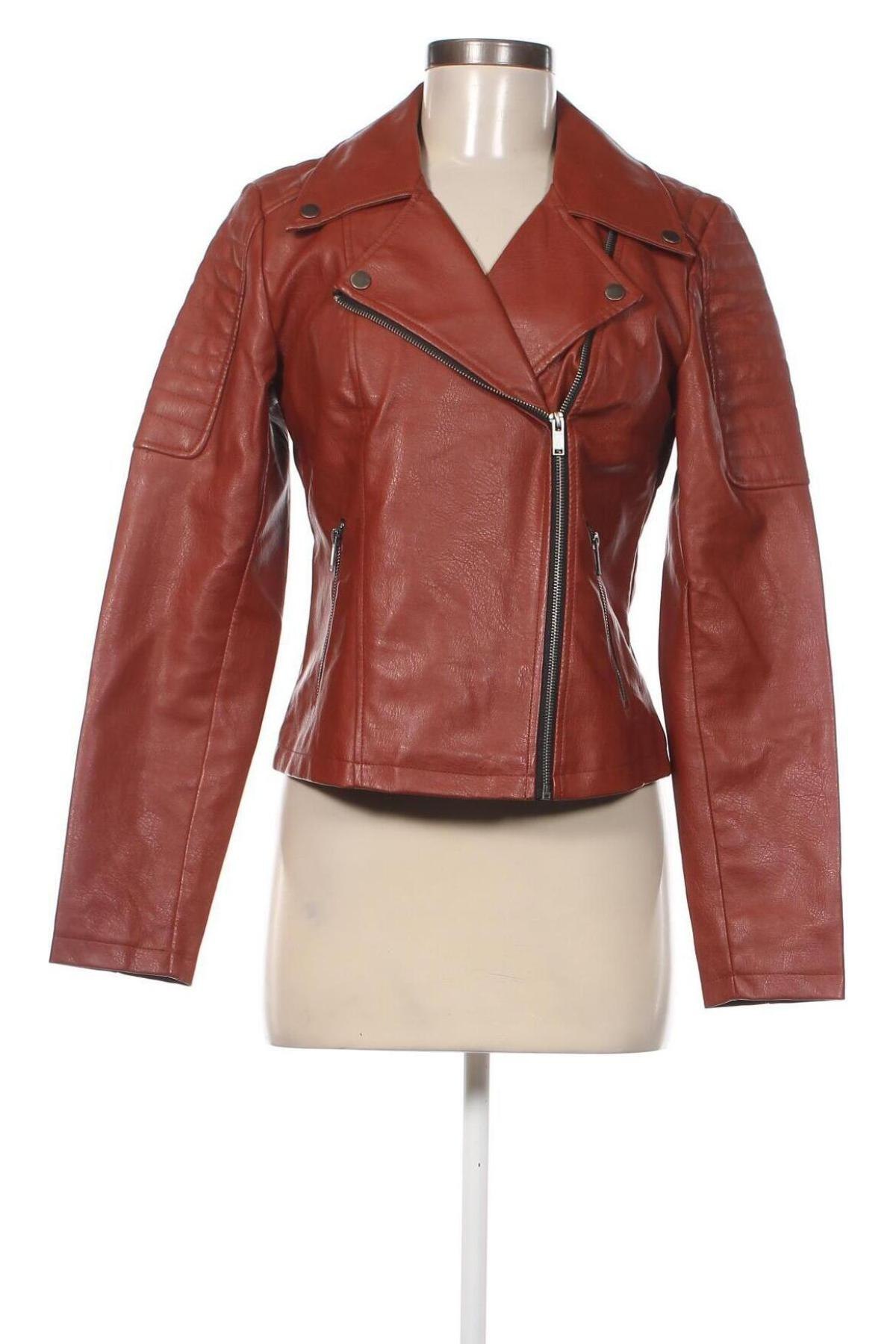 Damen Lederjacke Noisy May, Größe M, Farbe Braun, Preis 34,10 €