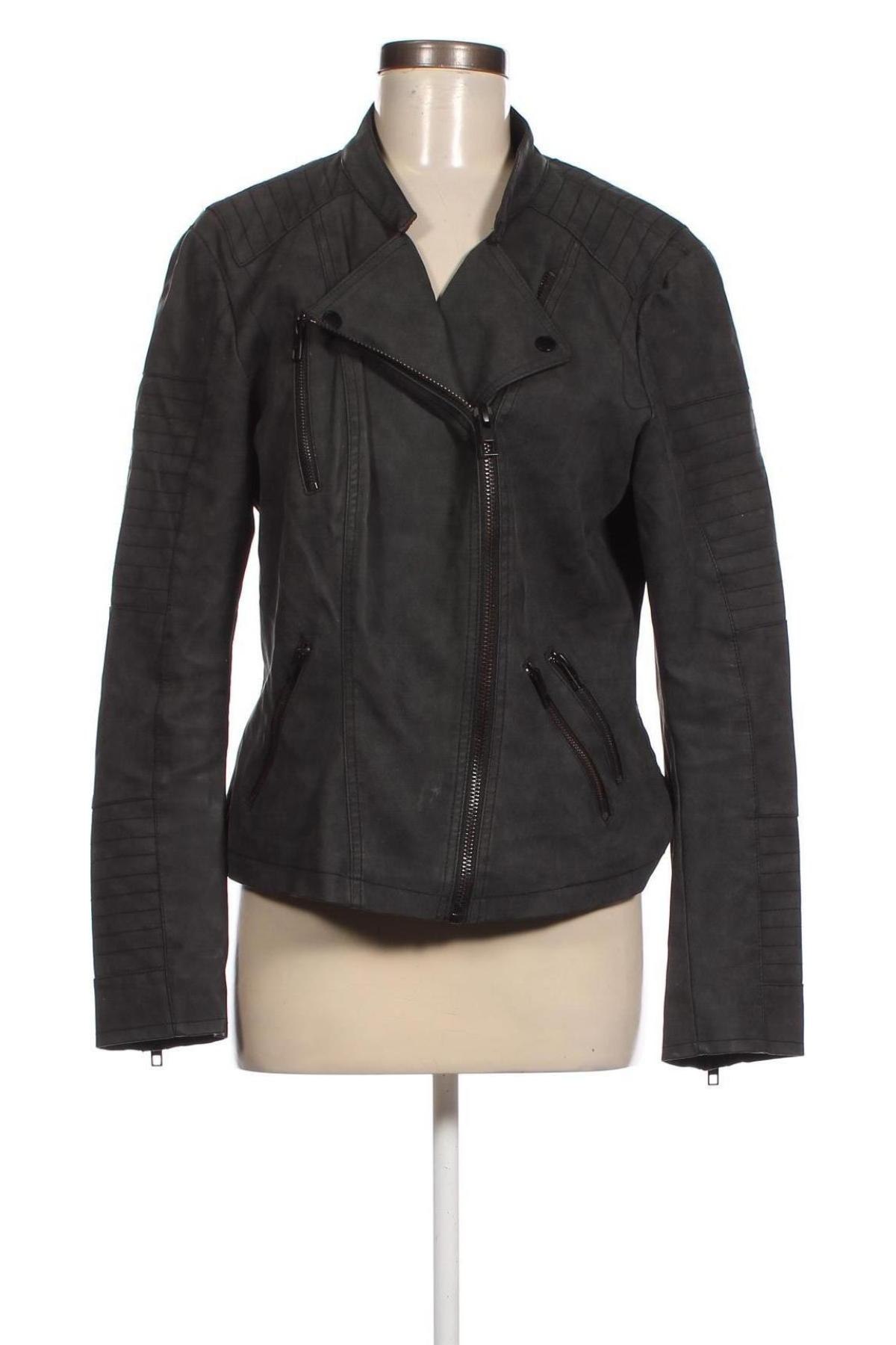 Dámska kožená bunda  ONLY, Veľkosť XL, Farba Sivá, Cena  10,46 €