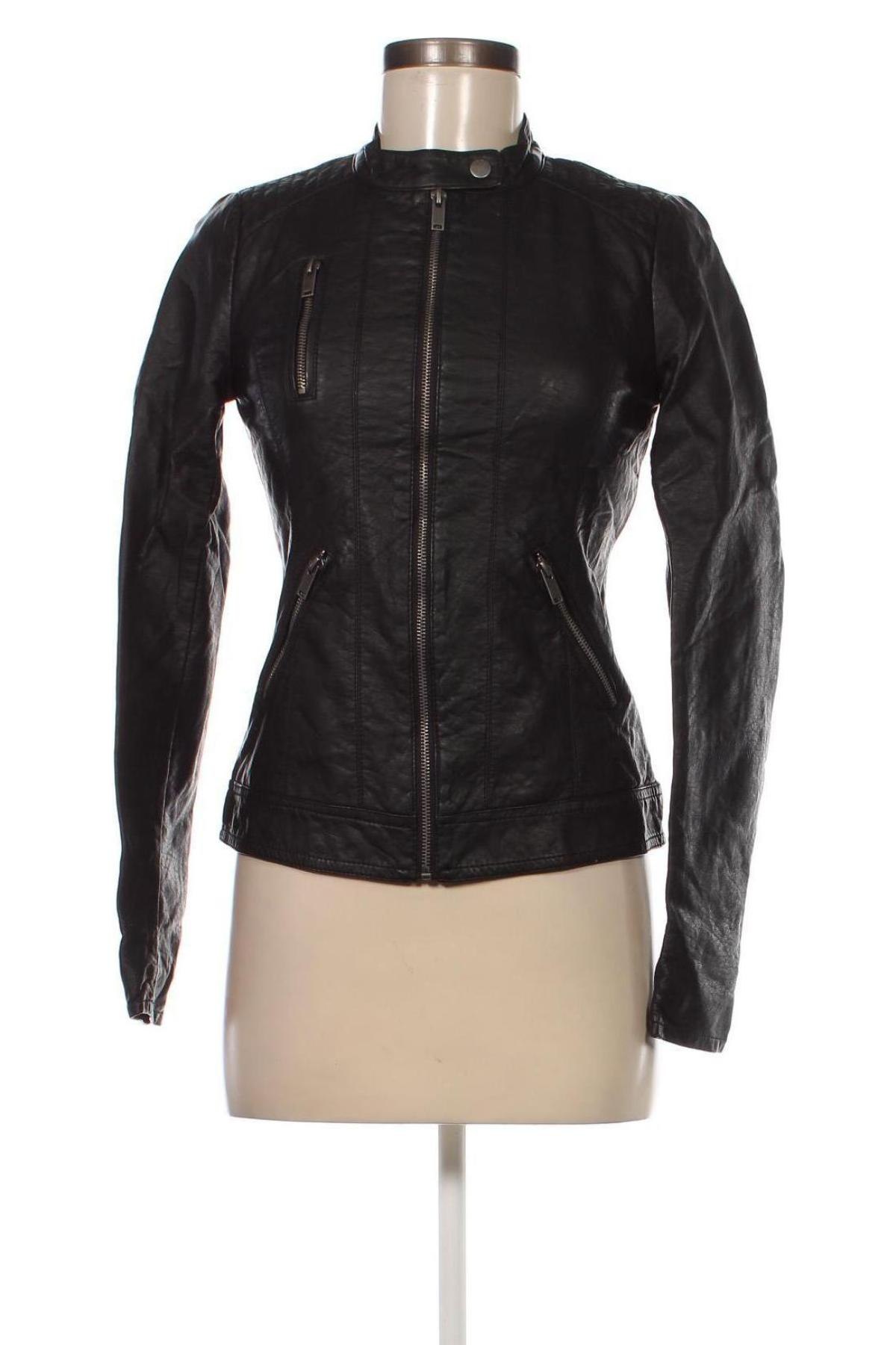 Damen Lederjacke ONLY, Größe XS, Farbe Schwarz, Preis 24,25 €