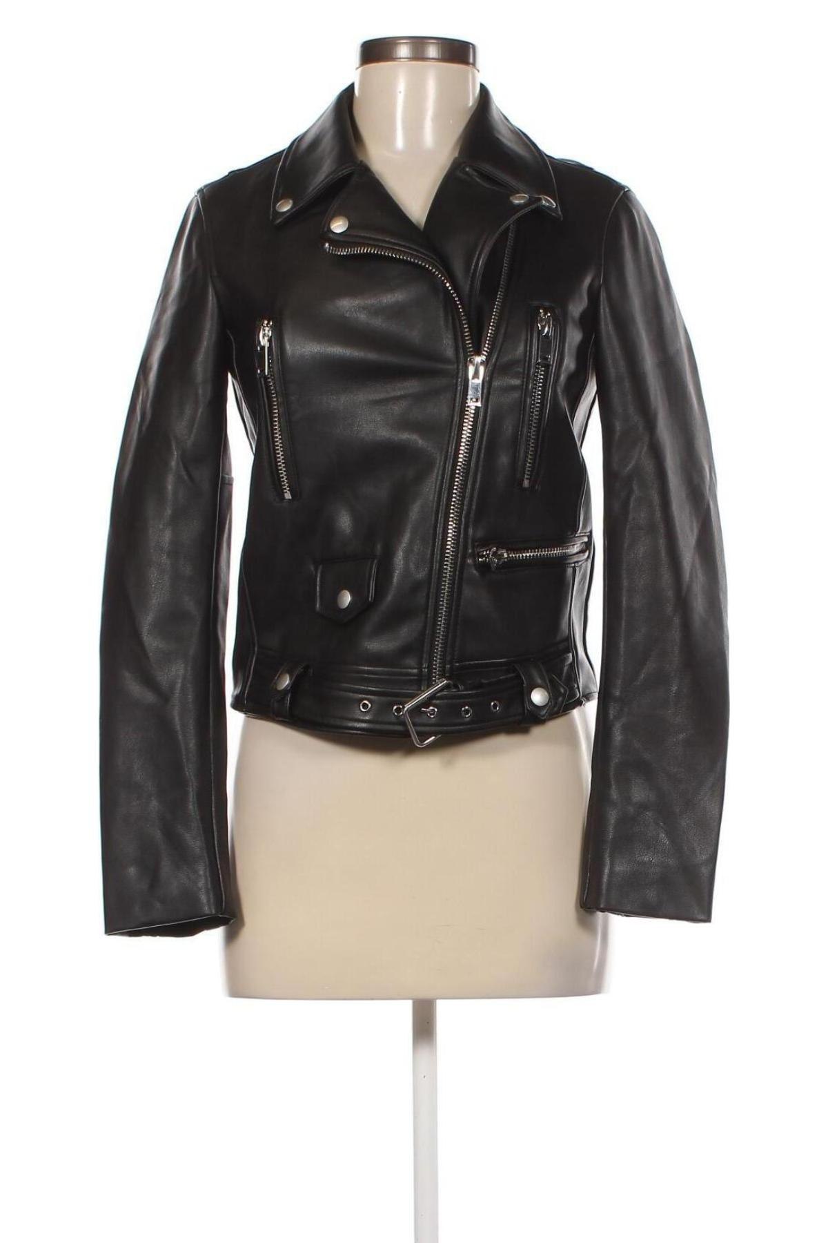 Damen Lederjacke Orsay, Größe XS, Farbe Schwarz, Preis 23,87 €