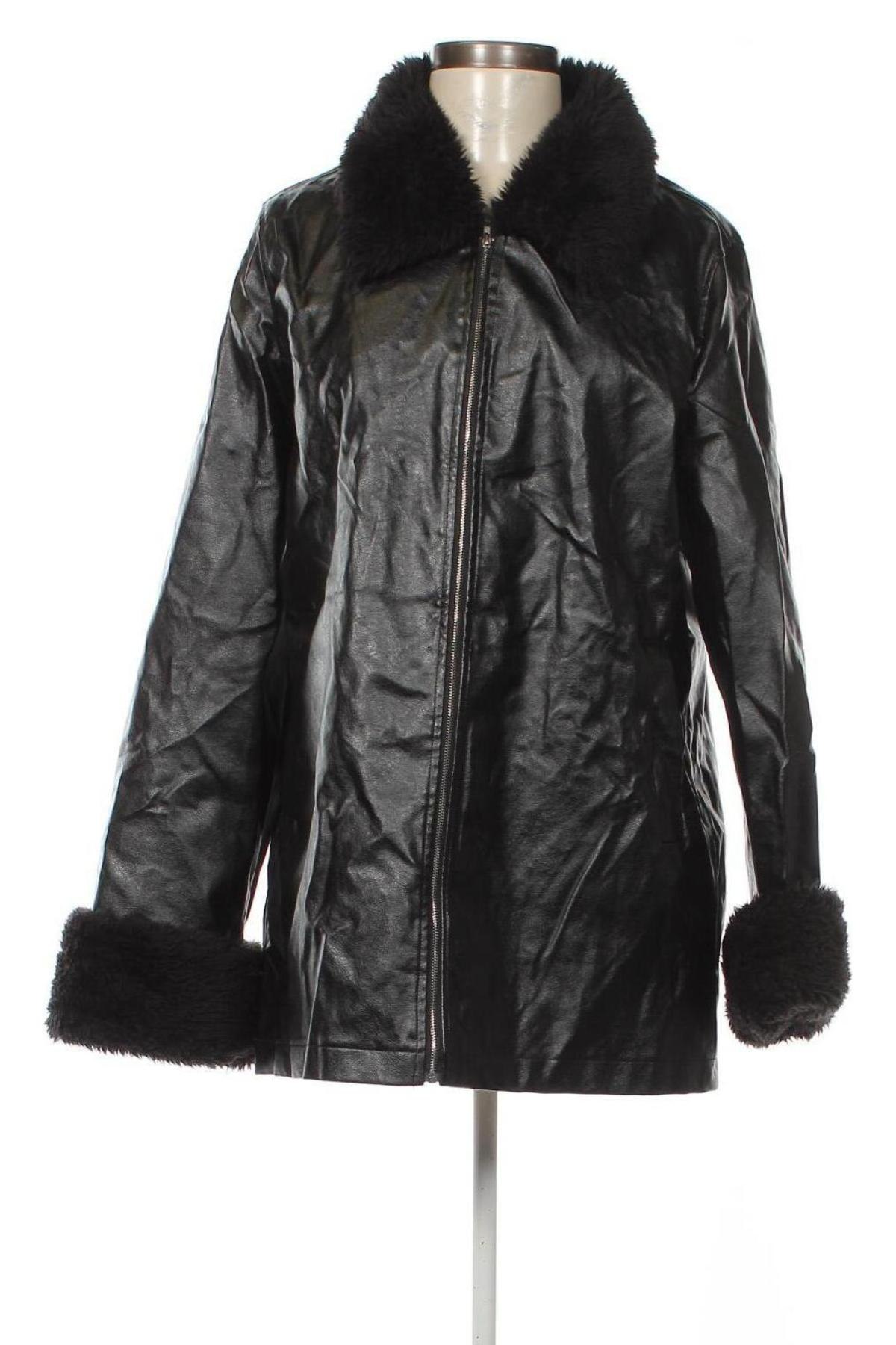 Damen Lederjacke SHEIN, Größe M, Farbe Schwarz, Preis € 20,46