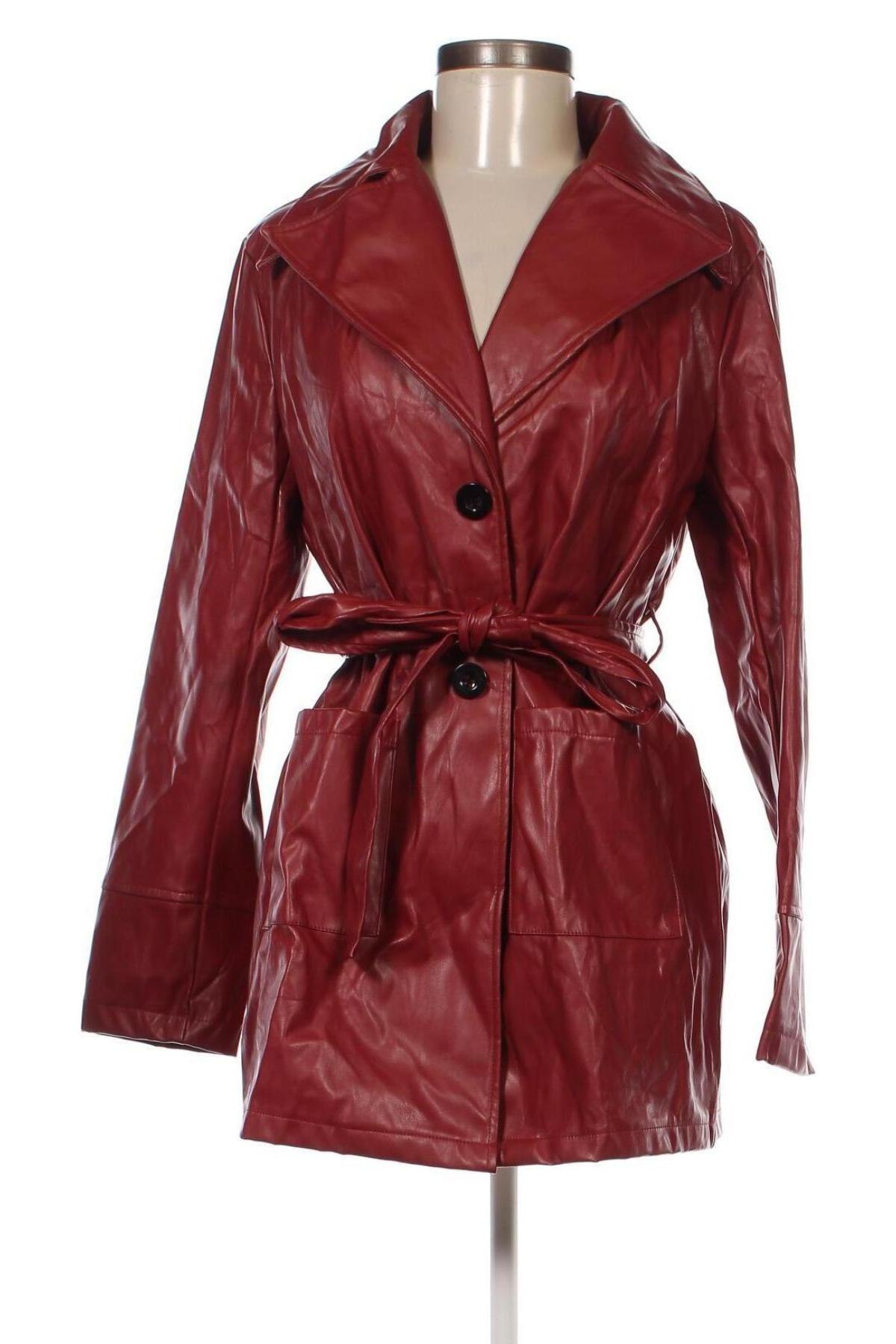 Damen Lederjacke SHEIN, Größe S, Farbe Rot, Preis € 11,25