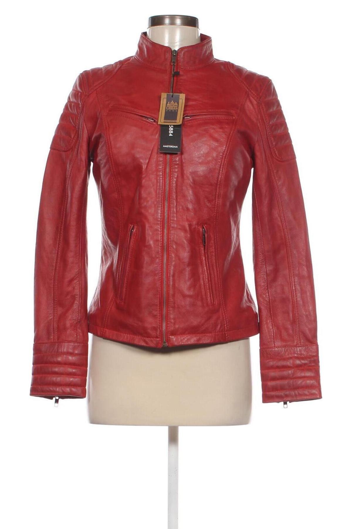 Damen Lederjacke URBAN 5884, Größe M, Farbe Rot, Preis 168,04 €