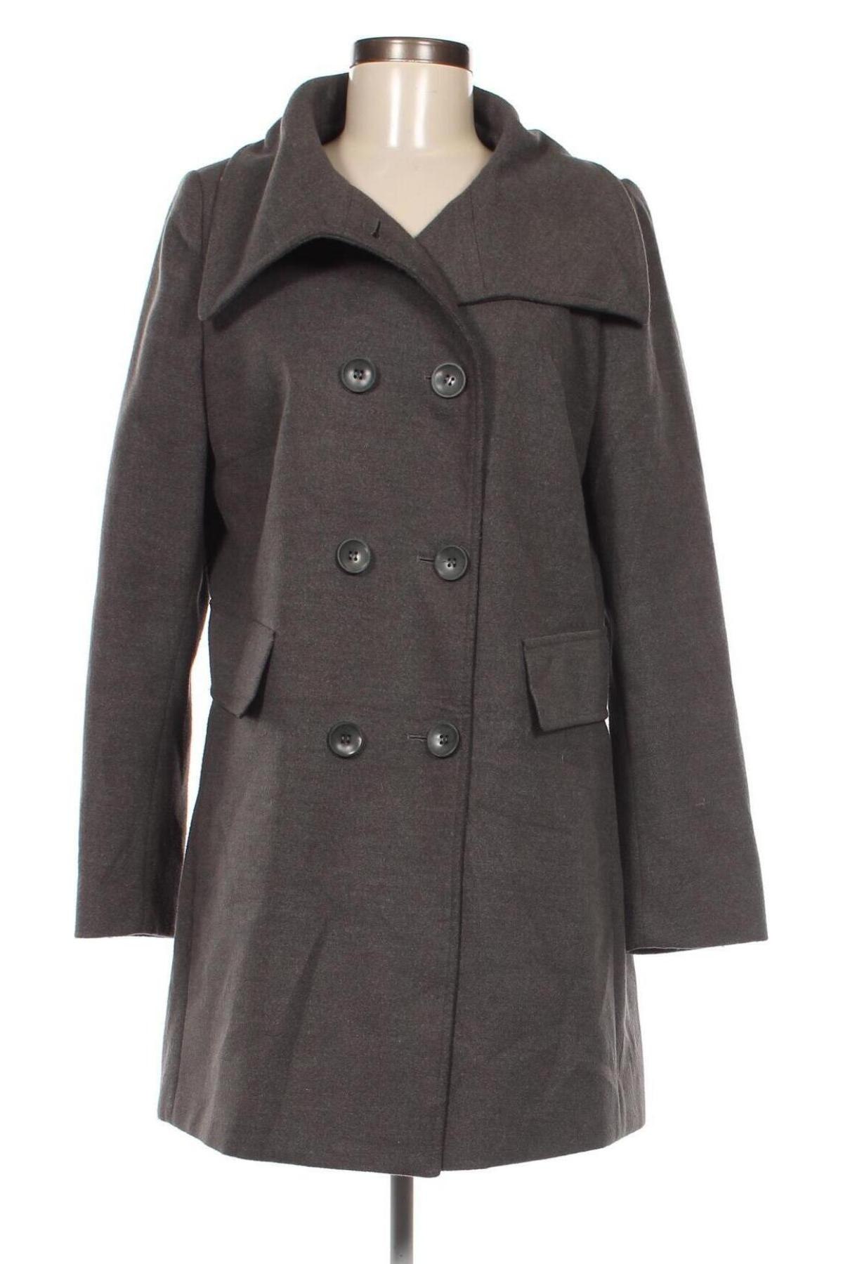 Дамско палто, Размер XL, Цвят Сив, Цена 56,71 лв.
