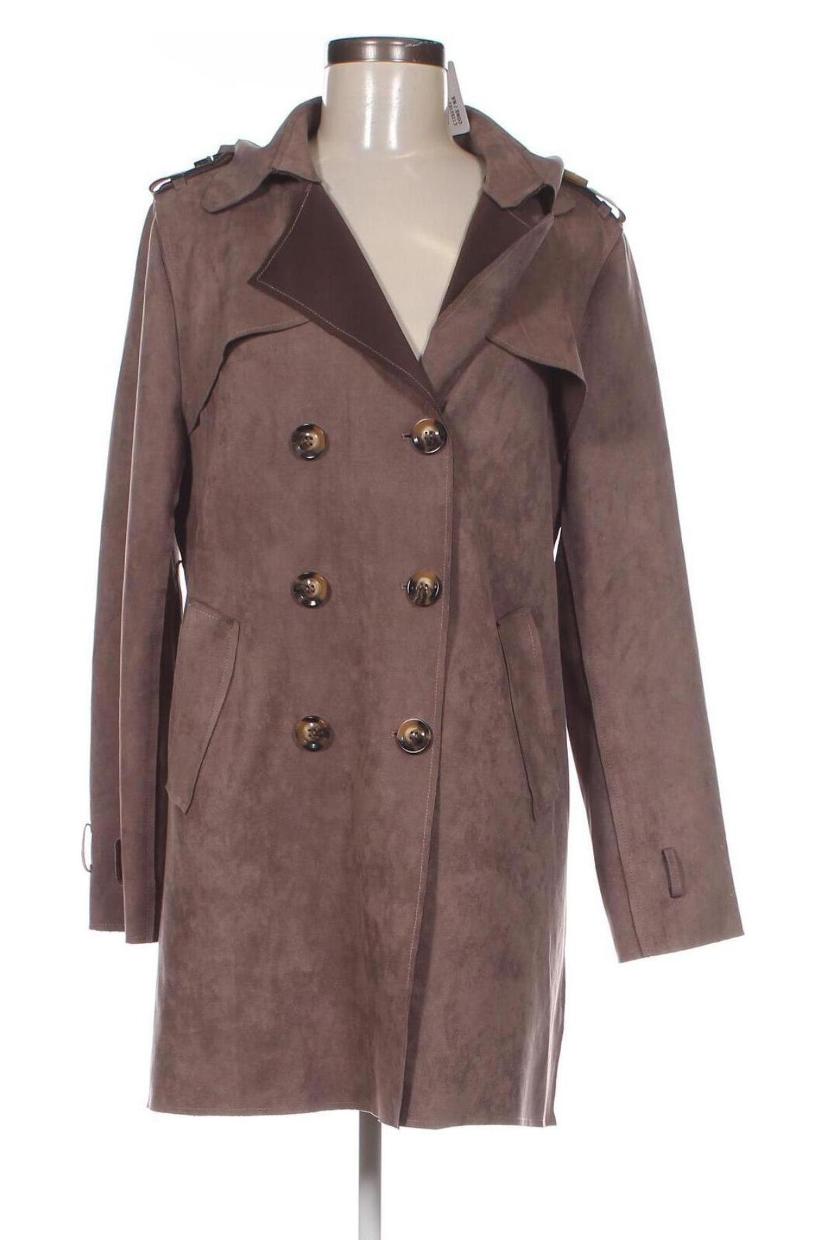 Дамско палто, Размер XL, Цвят Кафяв, Цена 44,73 лв.