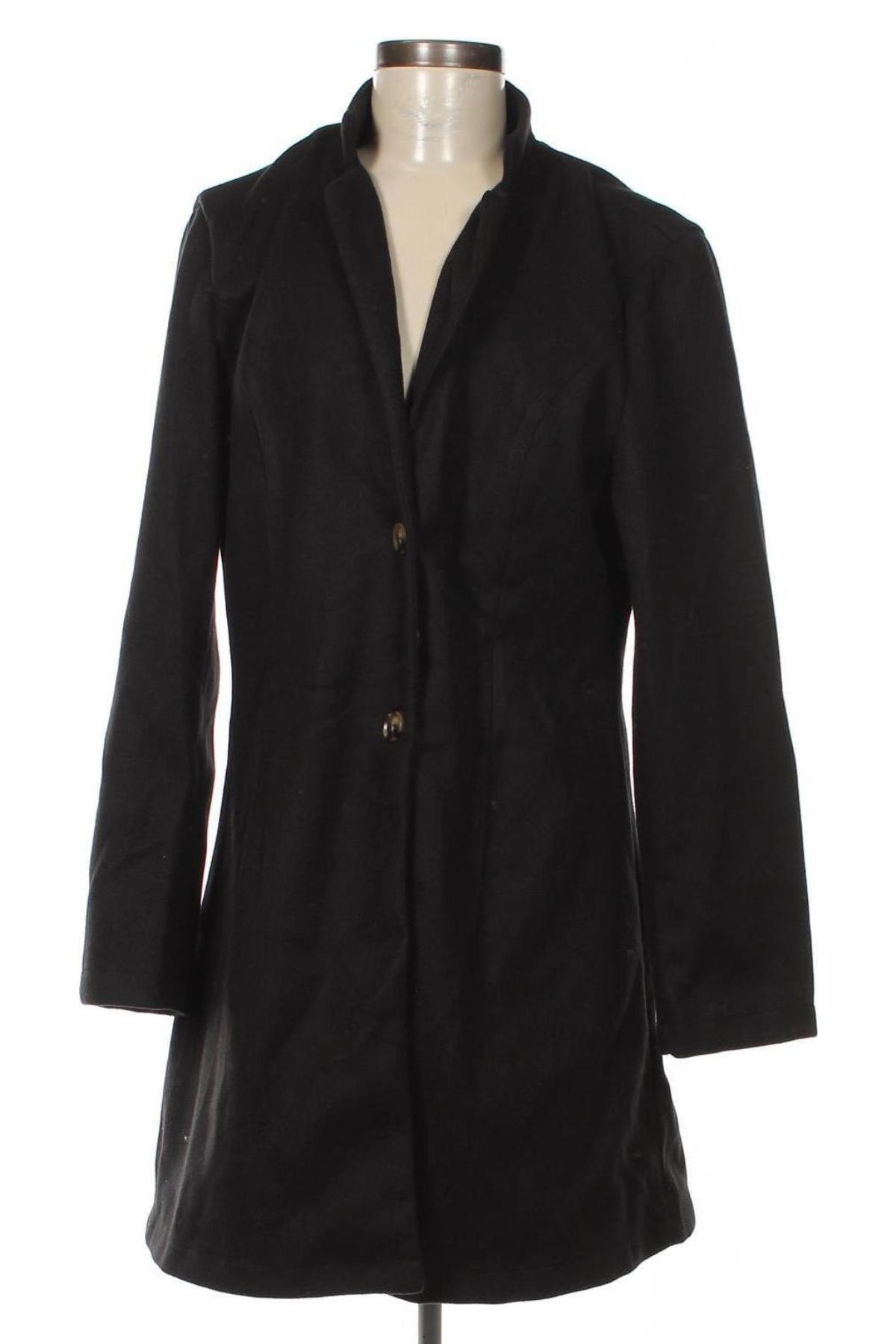 Дамско палто, Размер L, Цвят Черен, Цена 42,80 лв.