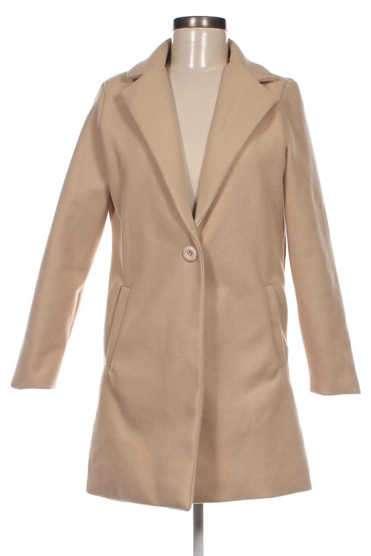 Дамско палто, Размер M, Цвят Бежов, Цена 87,72 лв.